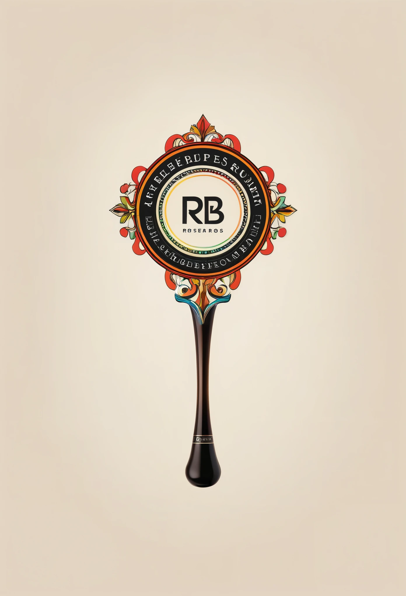 Develop a striking logo for a fictional brand called &#39;RB6s&#39; that combines elements of royalty and contemporary style. O logotipo deve apresentar um design predominante em preto e amarelo, com uma coroa estilizada posicionada sobre o texto 'RB6s'. Furthermore, inclua elementos adicionais como a sigla 'R&B' em destaque, uma paleta de cores inspirada em 'RoygBiv', and the subtle presence of the name &#39;RoBh Ruppel&#39; integrated into the design. Make sure to incorporate a real insignia into the logo background, and add touches of elegance with the presence of a royal cloak around the text. A cor RgBa deve ser utilizada de forma criativa para destacar elementos-chave do logotipo, como a coroa e outros detalhes. The combination of black and red must also be harmoniously integrated into the design.. The logo should convey a sense of sophistication and prestige, inspirado pela figura de Reynold BRown. Por fim, add a touch of authenticity with the inclusion of real bongs on one end of the logo, symbolizing the connection with music and culture."
