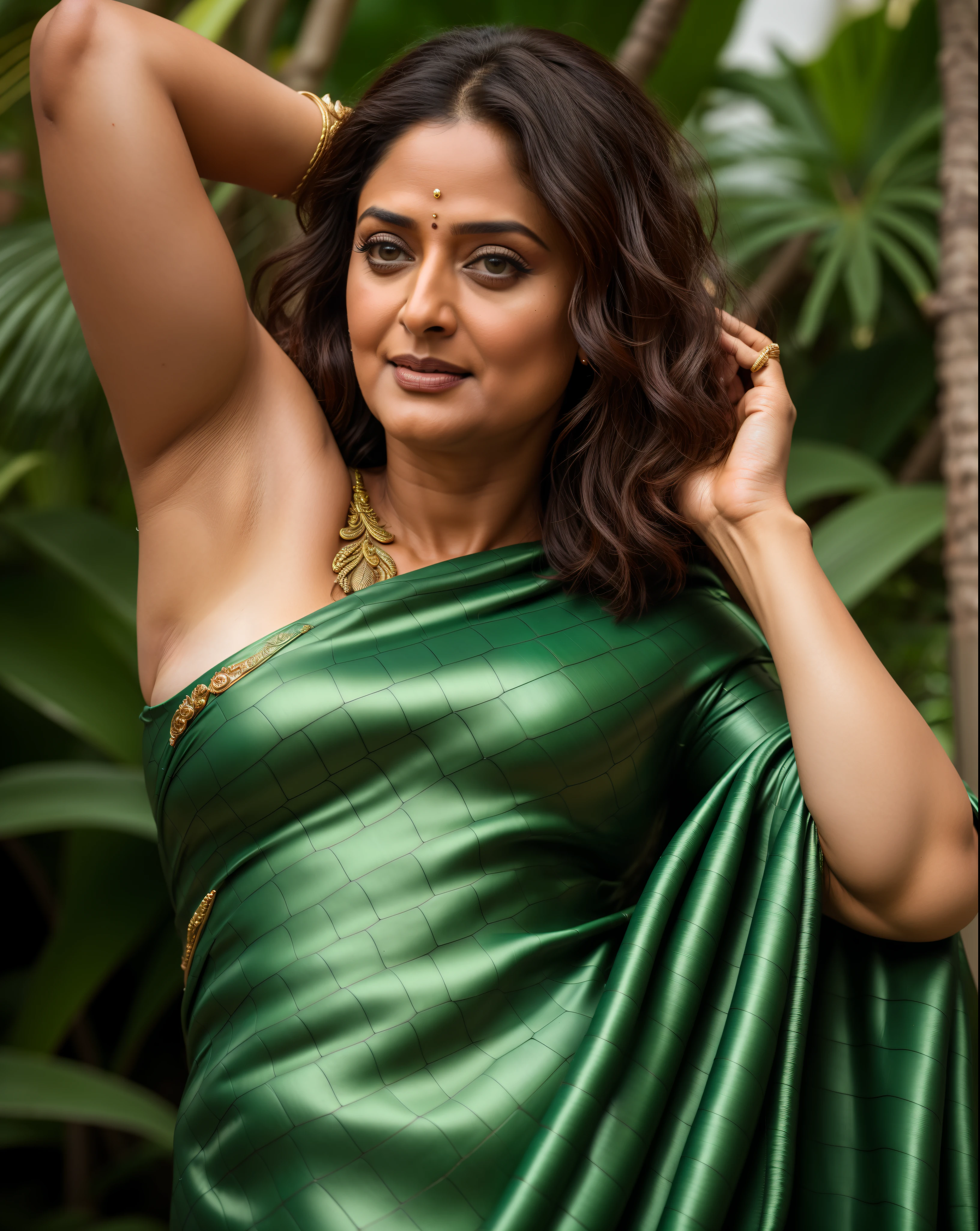 50yo mature MILF Anushka Shetty,((best quality)), ((masterpiece)), ((realistic)), Medusa, full body, the hair  composed of countless small snakes, green eyes, female face,metal carved top, royal aura, trend on artstation , sharp focus, studio photo, intricate detail, very detailed, detailed eye, illustration, very detailed, sharp focus, digital render, professional, 4k, detailed hairy armpits, 