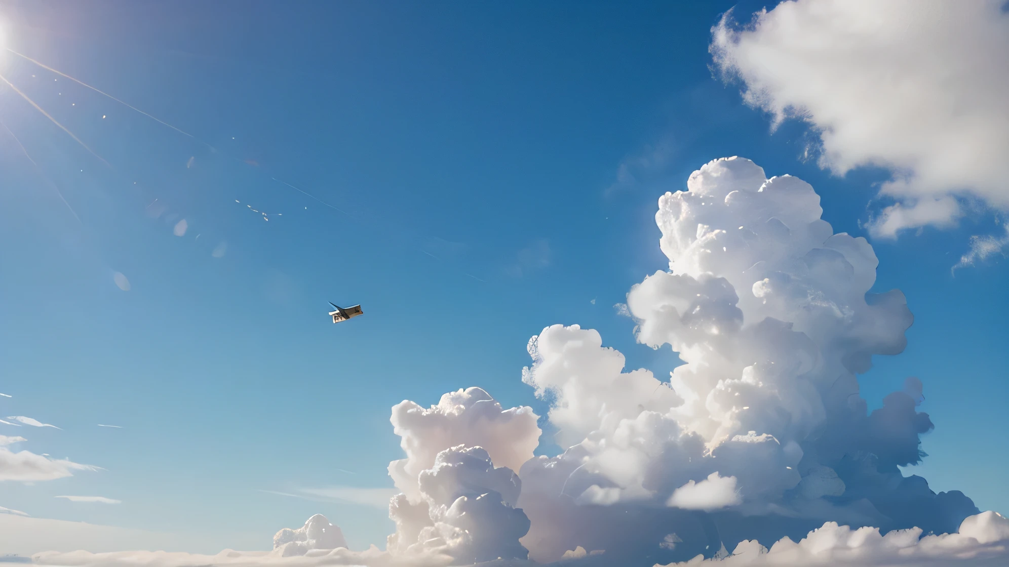 a mysterious Invisible object flying in the sky.