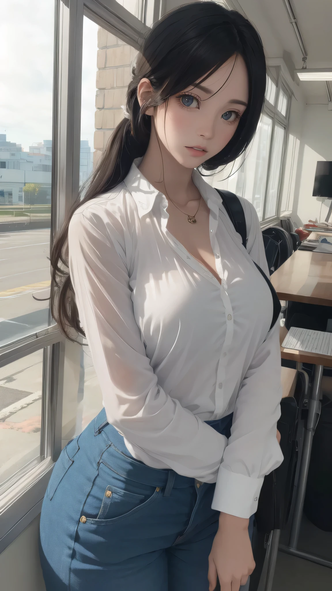 random office lady fashion,(Thin type),(big breasts),(random sexy pose),(random hairstyle),(movie scene,best image quality,(8K), Super realistic, 最high quality, high quality, High resolution, high qualityな質感, high detail, beautiful, Detailed, Highly detailed CG, Detailedテクスチャー, realistic facial expression, masterpiece, before, dynamic, bold)