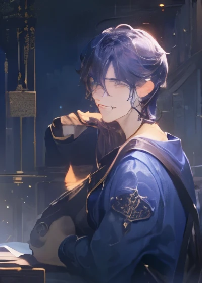 Main character of a medieval fantasy novel, male, plain costume adventurer (((boy))) plain clothes