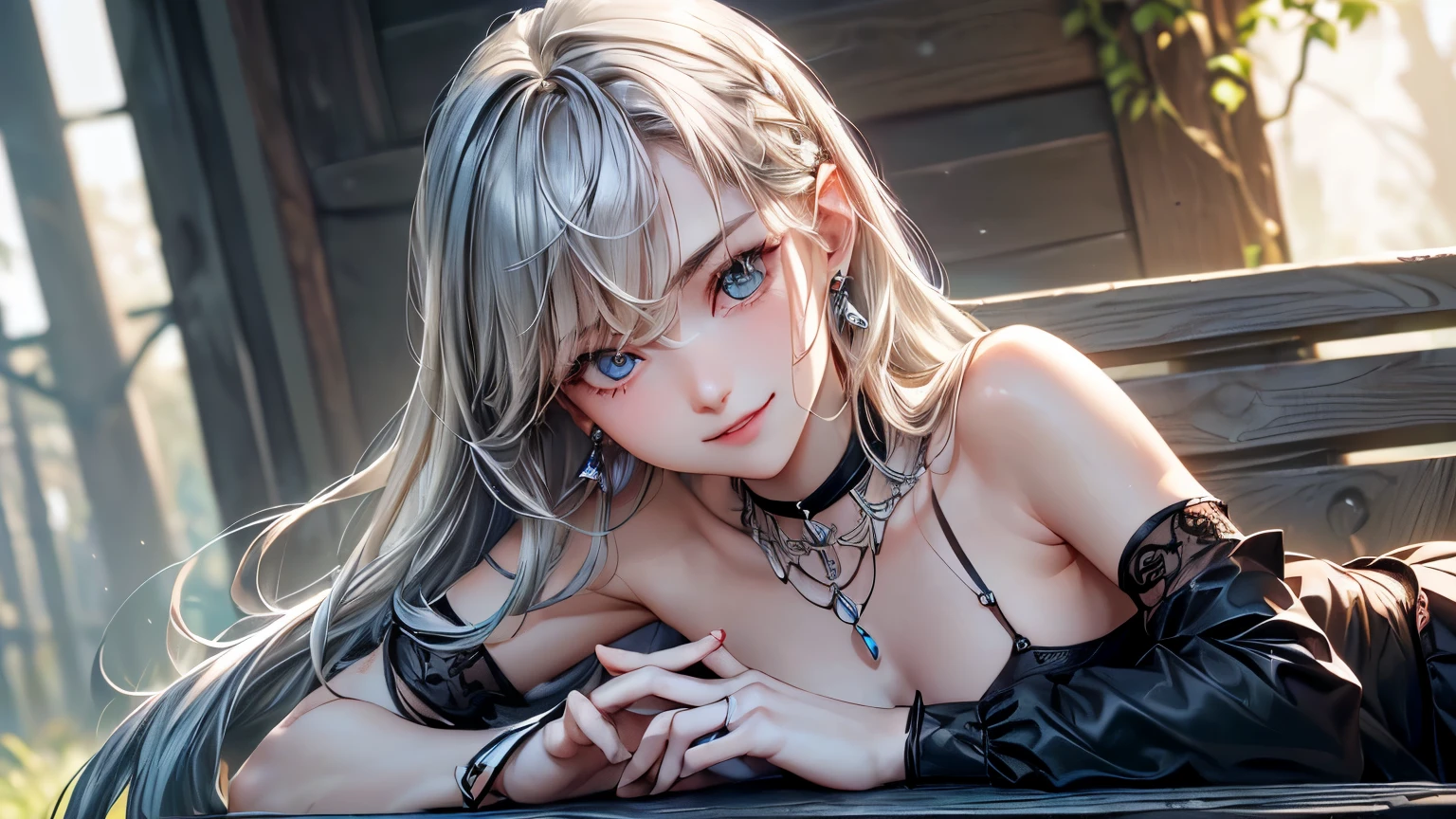 (detailed illustrations,Very detailed and precise drawing,Delicate drawn lines with tempo,Realistic texture expression),[color traced main line],dim room[prison[Walls and ceilings with exposed bricks that have deteriorated over time]],(Japanese(very beautiful girl)[])silver hair (bony and thin body[morbid]SKINNY),[leather [bondage fashion],Vampire,(Fine and beautiful skin expression [transparency]),[完璧な目のdetailed (Beautifully detailed iris)[eyes like jewels]],[long and beautiful eyelashes],[precisely drawn hair],(完璧な手のdetailed [Beautiful fingers with no damage [beautiful nails]]),(perfect anatomy(perfectly balanced proportions))[[full body portrait]],[ideal color coordination(Accurate simulation of light and material interactions)],([Precision Detail](detailed,High definition)),[[Pale and gentle colors]][Visual art that tells a story] [[Eros in the Natural Body]].