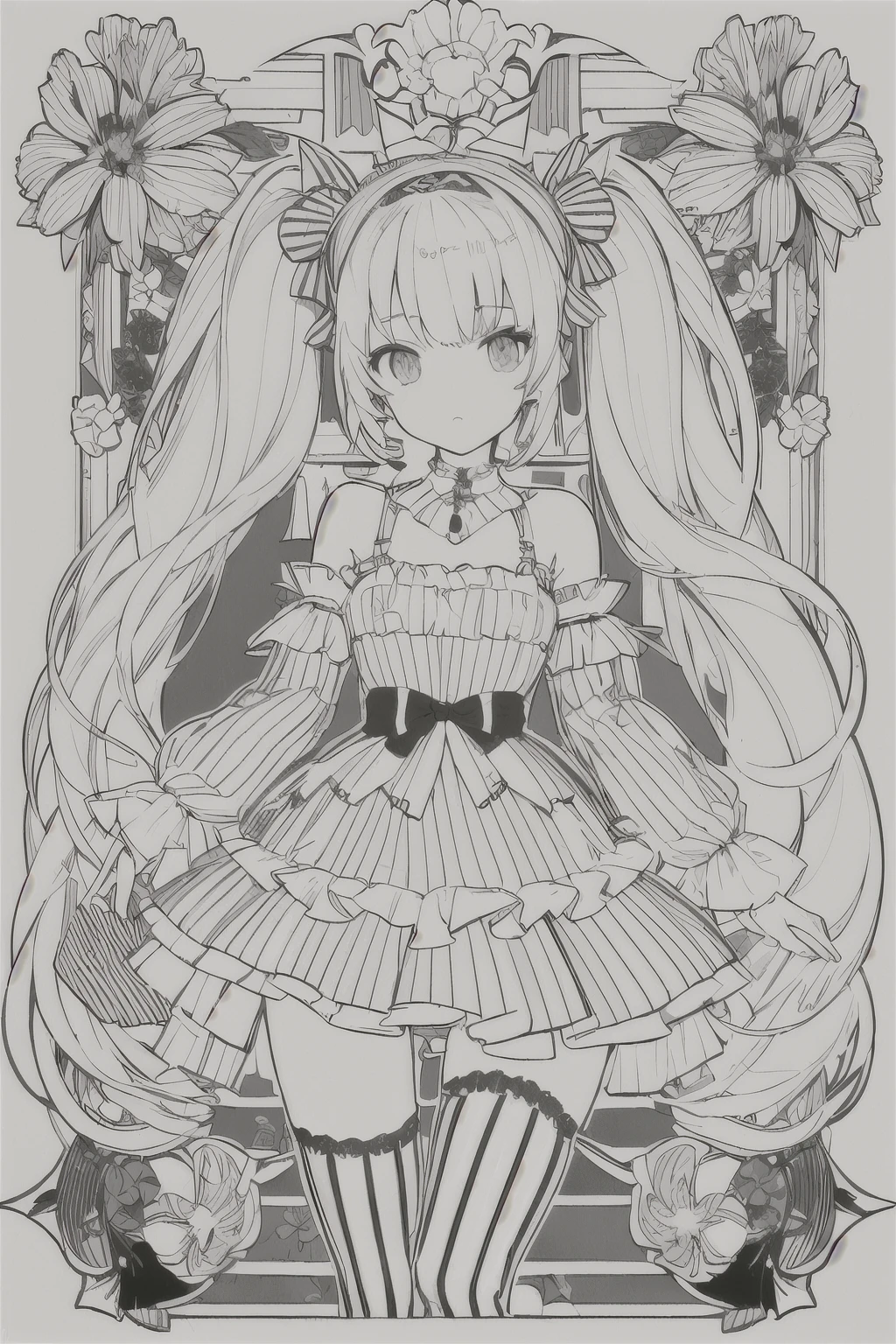 bruja anime gimbli blanco y negro