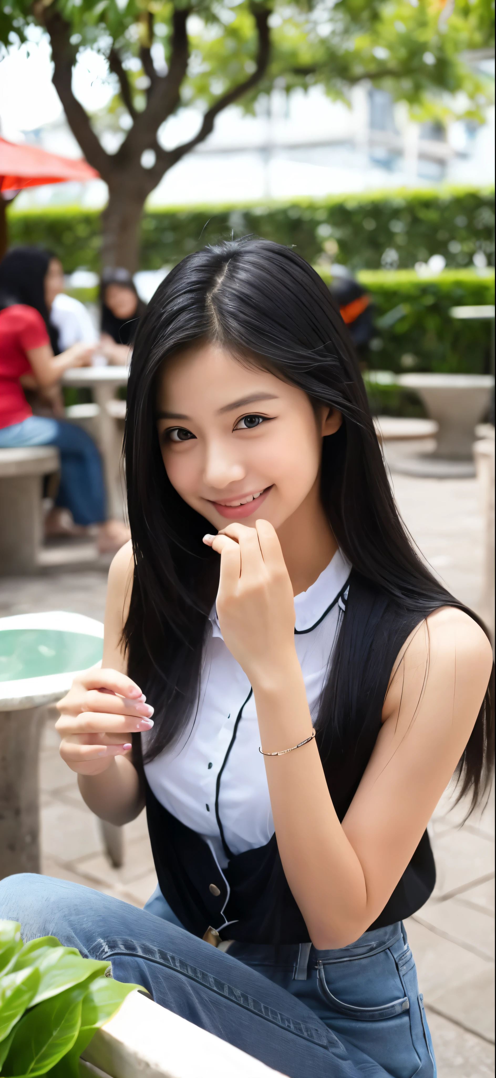 (tight skirt:1.3), (denim skirt),(sexy panties:1.3),(white panties:1.3),(Looking directly at Viewer:1.3),(Big eyes:1.2),(double eyelies:1.3),(long eyelashes:1.2),(Extremely beautiful face, Beautiful lips, Beautiful eyes),(big smile:1.5),(happy smile:1.3),masterpiece, Raw photo, Best Quality, Photorealistic, Highly detailed CG Unity 32K wallpaper, intricate detailed face, ((Ultra detailed skin)) , Cutest Pretty Japanese girl, Super Idol, Clear eyes, (Big eyes:1.2), thick thighs, balanced elegant face,(small mouth:1.1),drooping eyes