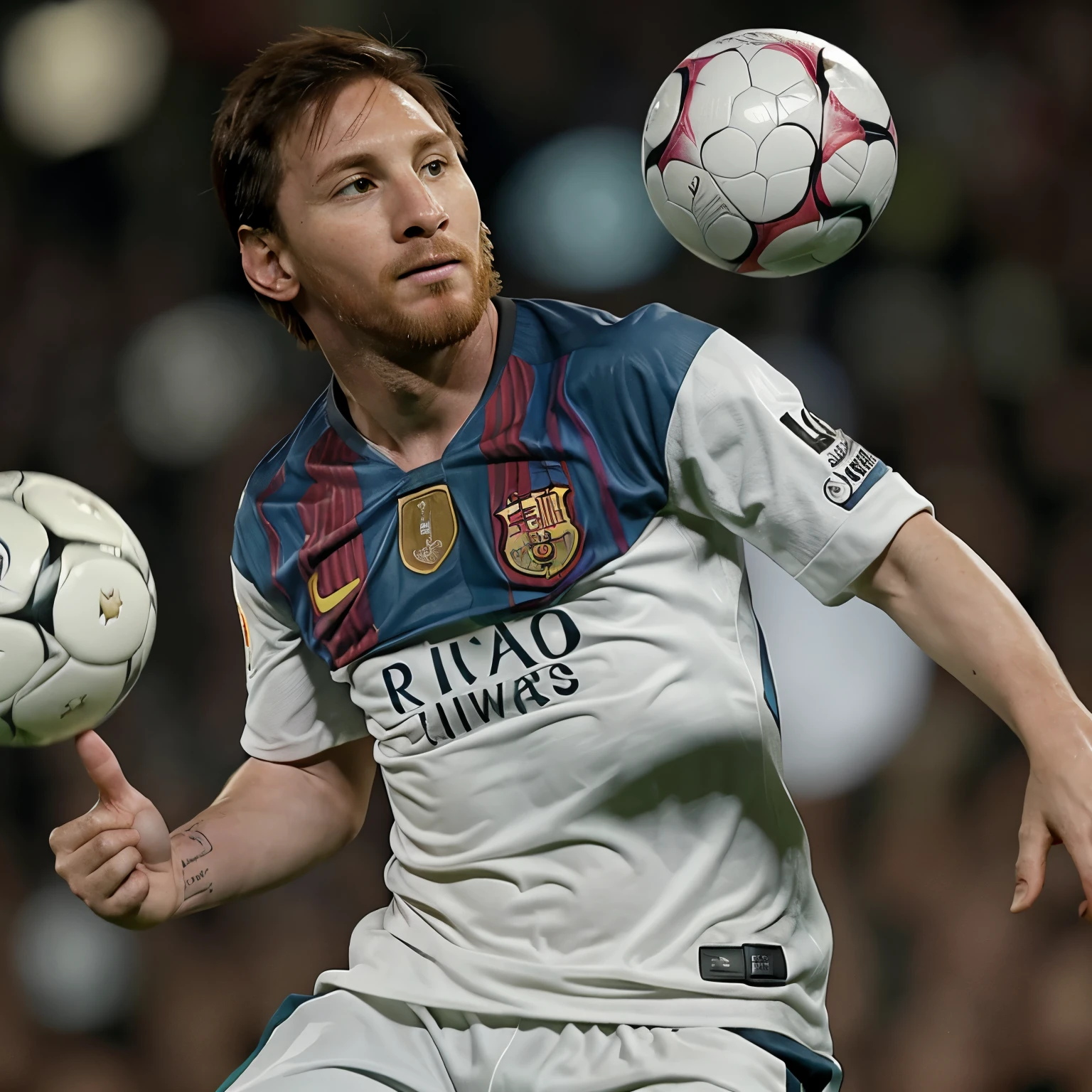 messi dando um tapa no cr7
