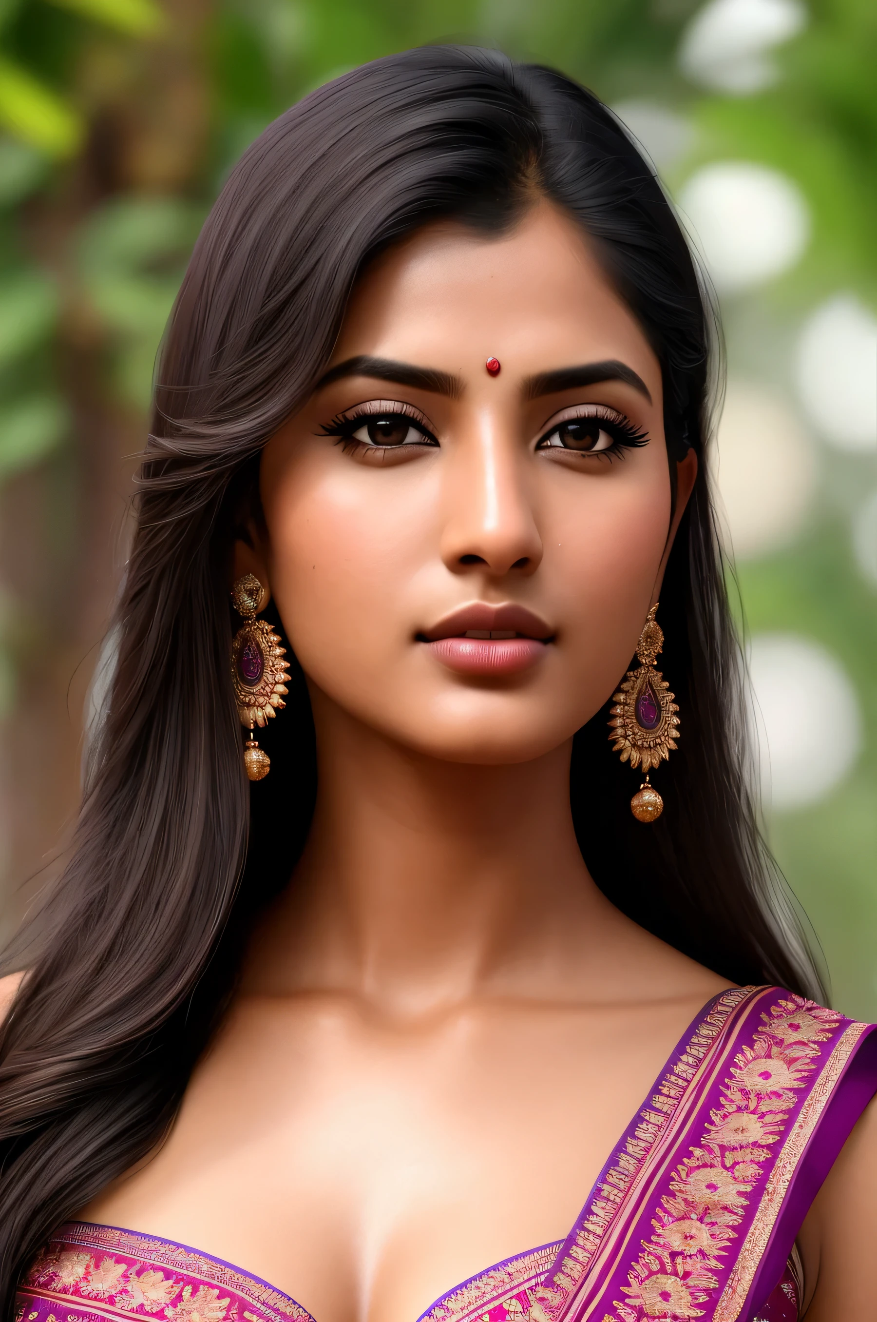 full shot of indian beauty , (extremely detailed CG unity 8k wallpaper),face incredibly detailed, lips, realistic, solo,medium breasts,skin tight, puffy , fair facial, masterpiece,best quality, Intricate, High Detail, dramatic, realistic, small black mole below lips, front look