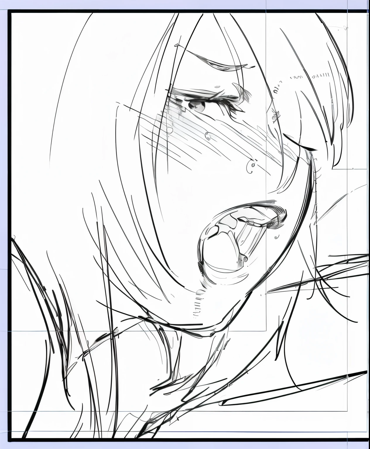 (best quality,on the table:1.2),(anime style,comic core:1.1),1 girl in,Lovely,extremely detailed eyes,The facial details are particularly rich,very fine hair,8K,solve,high school girls,,Screaming girl,shed tears,sad,Hair,short hair