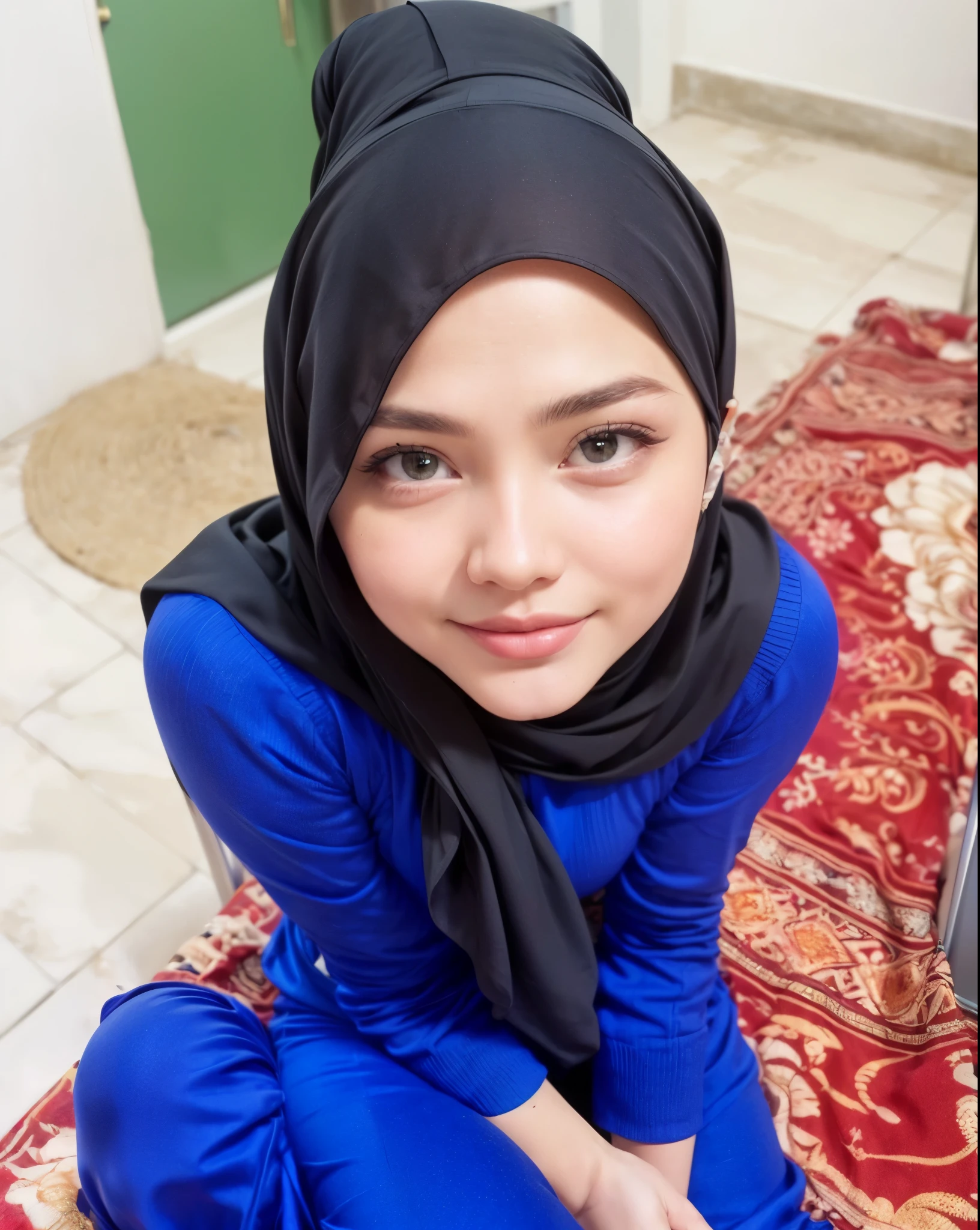 masterpiece, (ultra-high-definition portrait, vignet:1.4), Realistic, extremely detailed, CG unified, 8k, Clean lines, highly detailed, High-definition, raw color photos, she is smiling, Realistic portrait, Cinematic Light, Beautiful detailed, (1hijabgirl, indonesian:1.5), (165cm tall, big breasts with lips like he wants to kiss:1.5), Beautiful big breasts, breasts details, very tight, (Biggorgeous breast, Fish gape:1.5), (fish gape, Big Breast:1.4), Close up of a girl in Beautiful clothes with errected nipple, biggorgeous breast, Soft smile, scarf, (Bombastic Side Eyes with curvaceous body:2), pose 4 of 1 6, Undress, No bra, (nipples that are clearly sticking out detail:1.2), Outdoors, high intricate detailed.