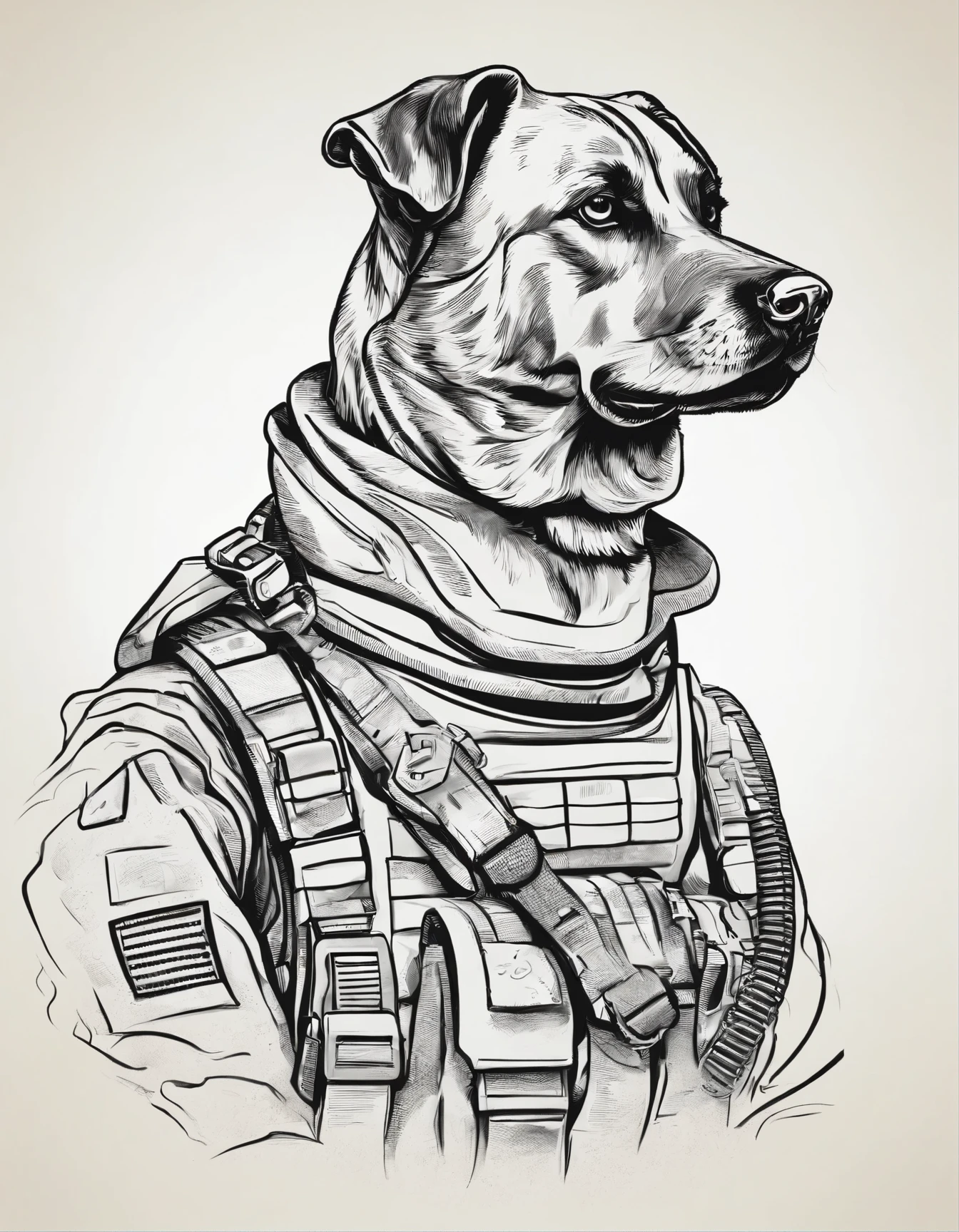 Military Dogs: Adorable illustrations of military dogs in action, highlighting their loyalty and service.