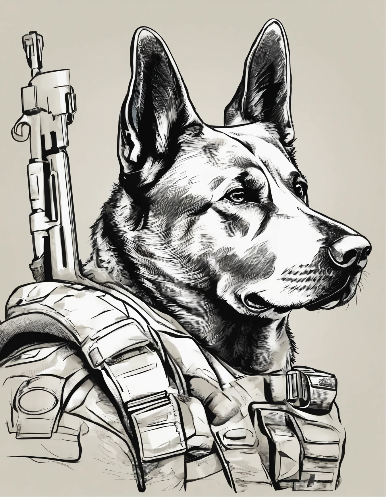 Military Dogs: Adorable illustrations of military dogs in action, highlighting their loyalty and service.
  
