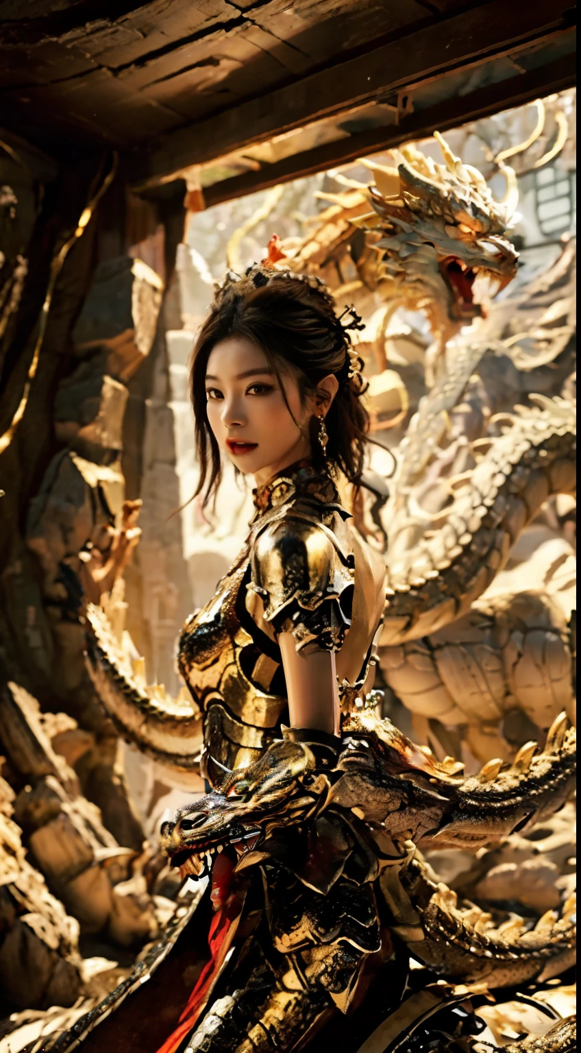 Details of the dragon's expression