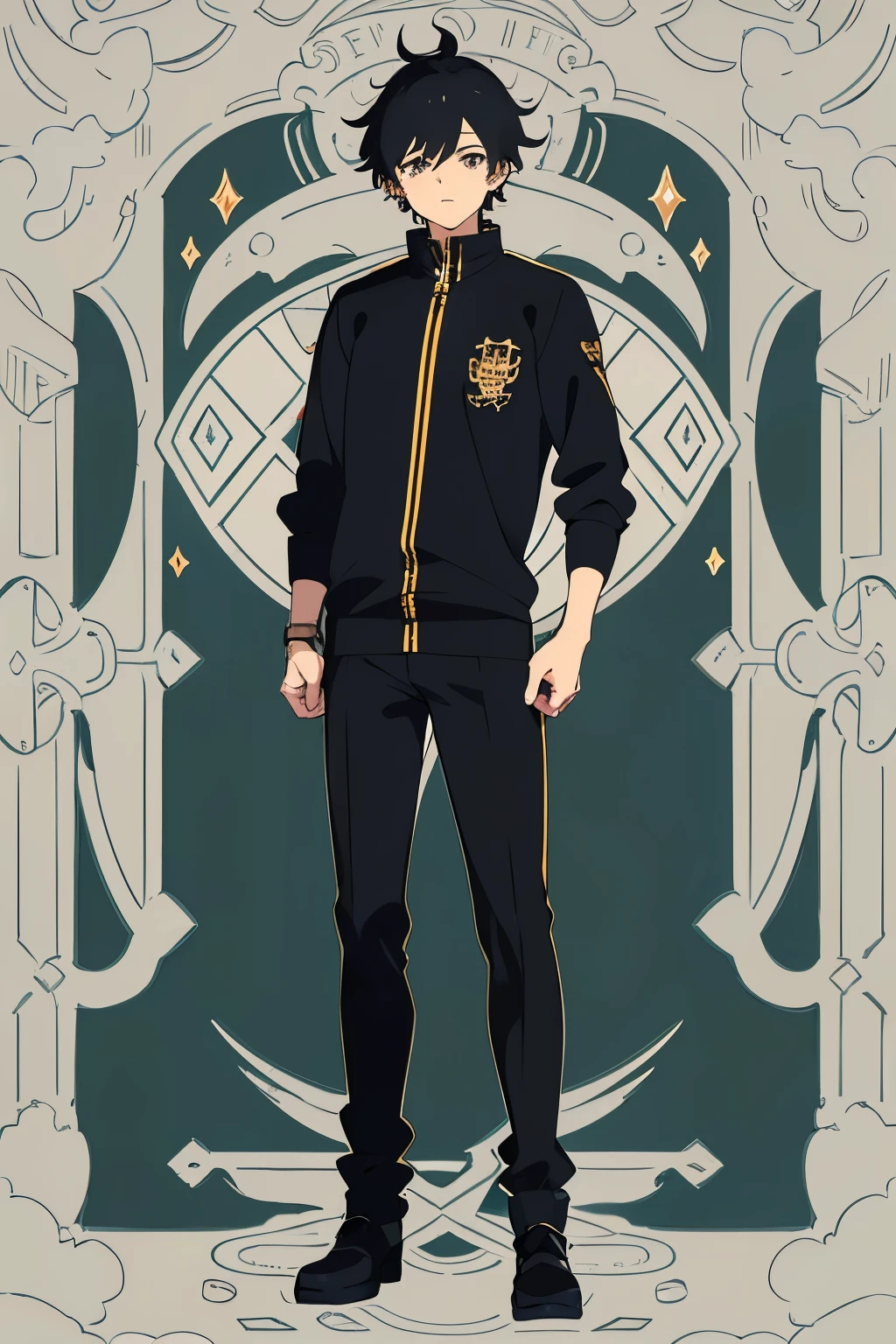 ((best quality)), ((masterpiece)), (detailed), perfect face, sprite, game sprite, no background, male, young male, college student, short hair, depressed, black hair, japanese, (anime), (((anime style))), ((full body)), casual clothes