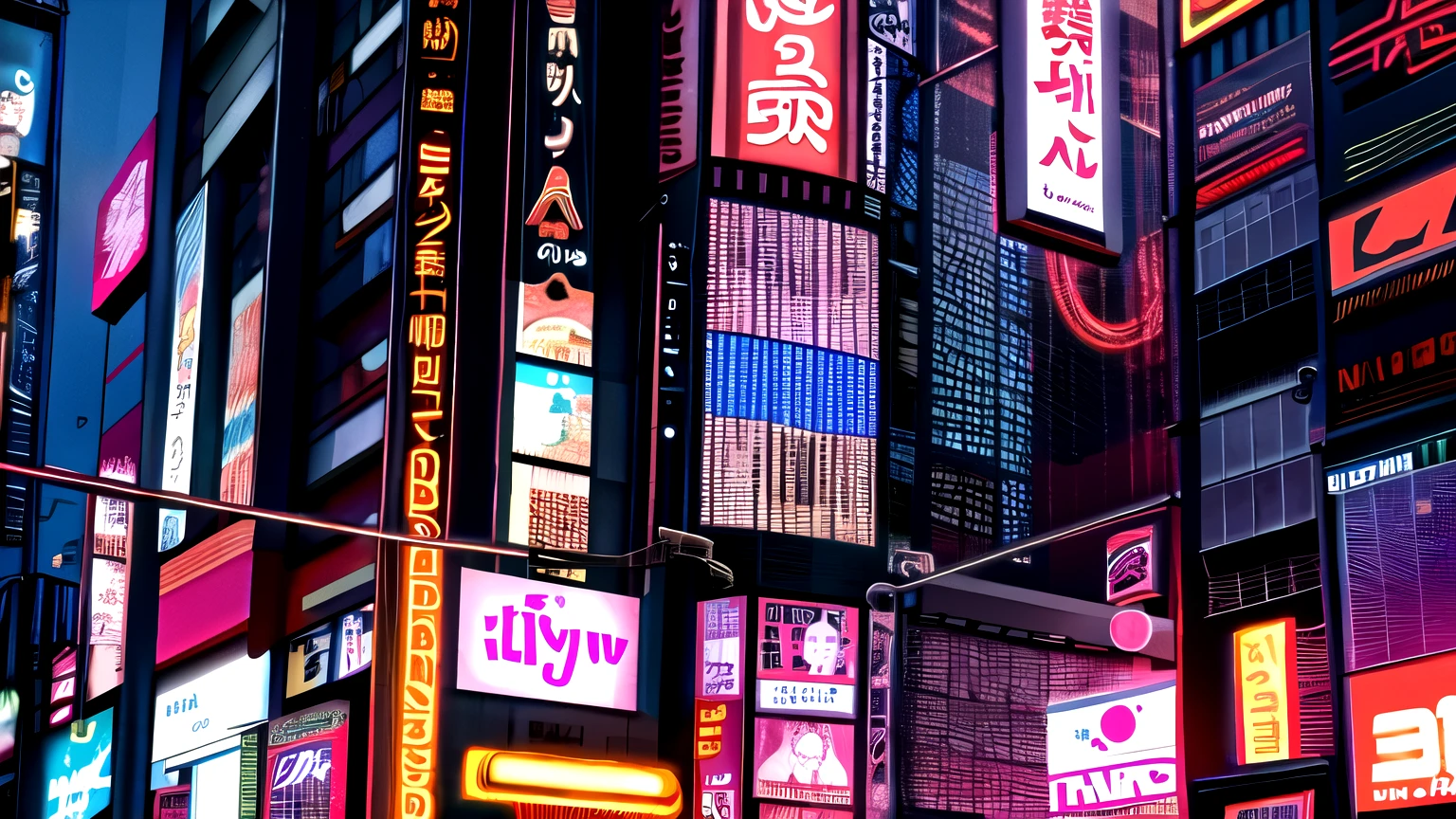 Kabukicho, Tokyo. night cityscape cyberpunk