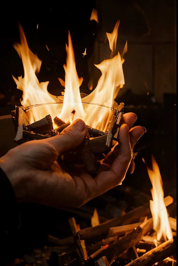 God give a fire from heaven that never goes out, this fire is good and powerful. 