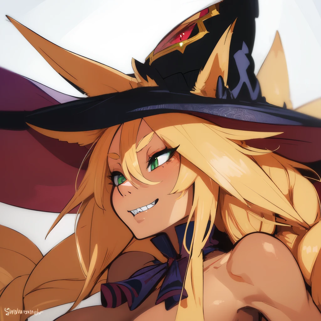 (((Masterpiece))), (((Best Quality: 1.4))), ((Super Detail: 1.4)) , hyper detailed gouache painting of a female Metallia, one girl, hyper detailed face features, expressive face, detailed textures, natural skin shader, volumetrics, warm undertones under her skin, ultra High resolution. long blond hair, fox ears ,witch hat with an purple eye, twin braids, slim body, green eyes, sharp teeth, naked, vaginal or anal sex with a horse.
Waiting to start 
