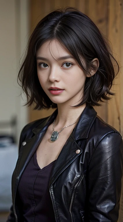 (The Pixar way) A waist-high portrait&#39;une jeune fille mexicaine aux cheveux longs, Texture de peau naturelle, textures 4k, HDR, complexe, Very detailed, Sharpness, super detailed