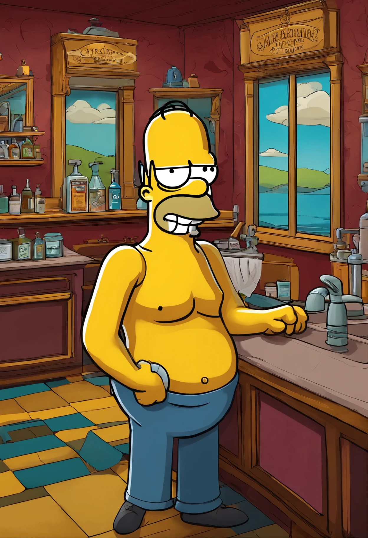 Barbearia os Simpsons 