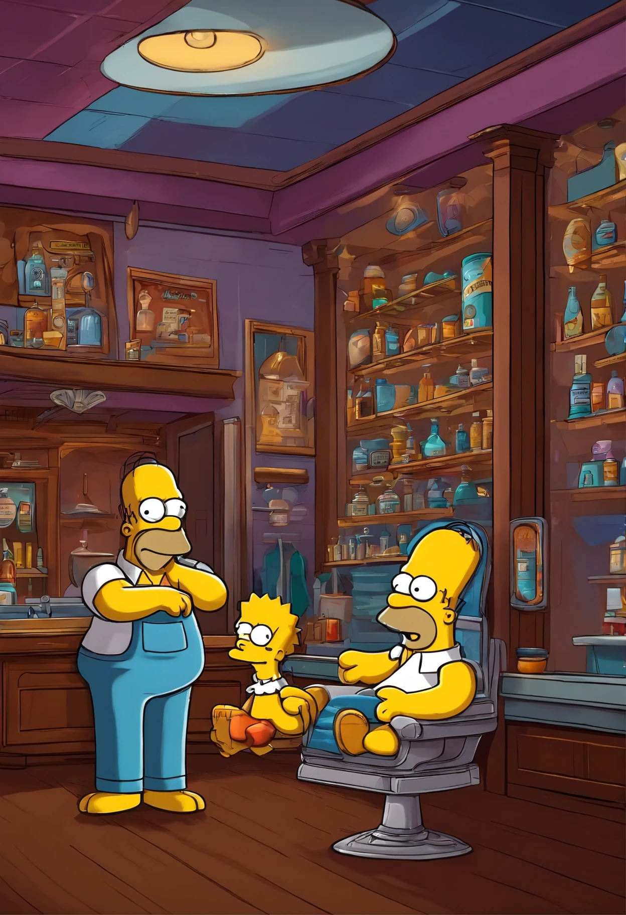 Barbearia os Simpsons 