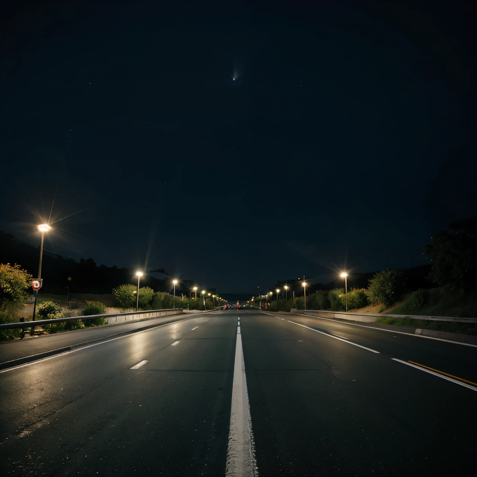 Road, night