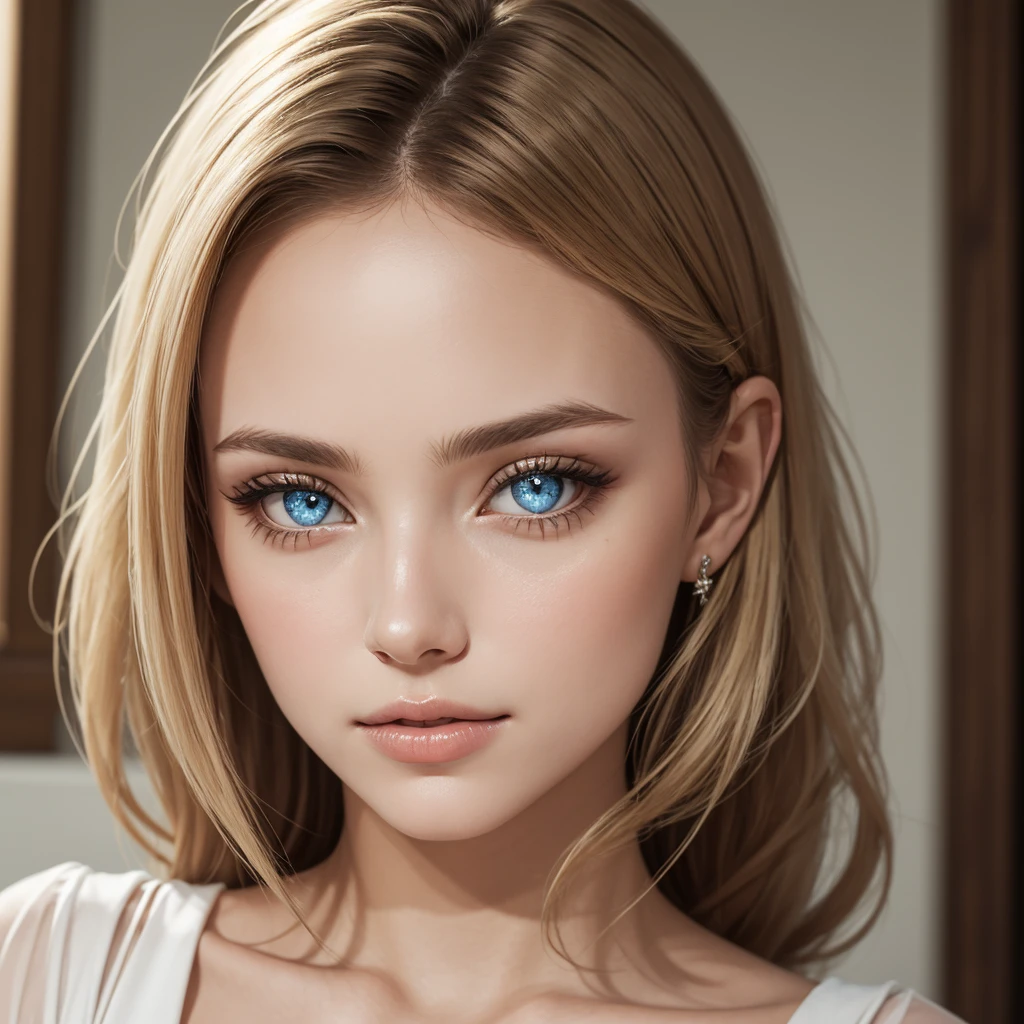 White girl brown hair hazel eyes. White girl blonde hair blue eyes. Brown girl brown eyes black hair Indian