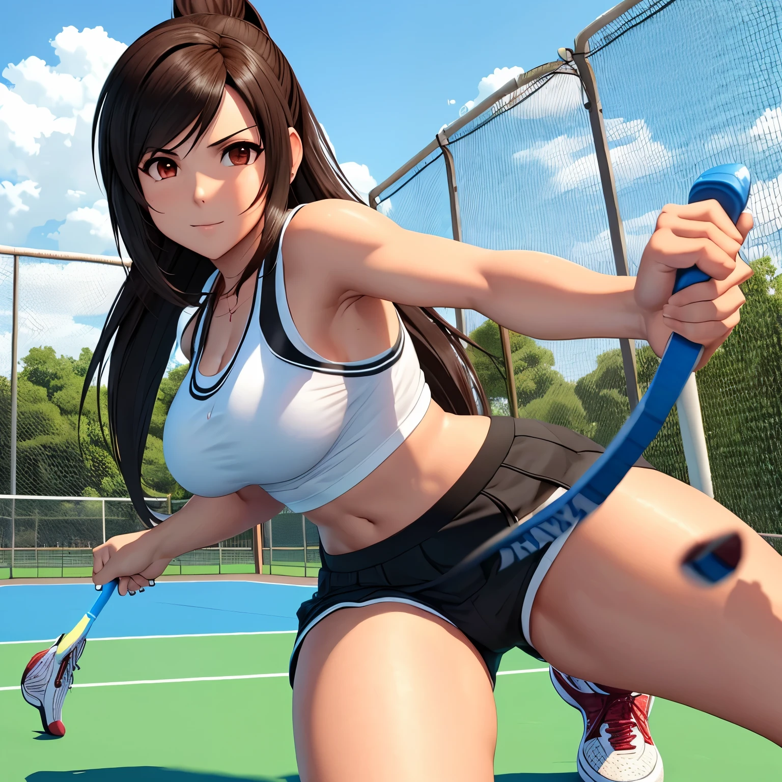 Tifa jogando tenis