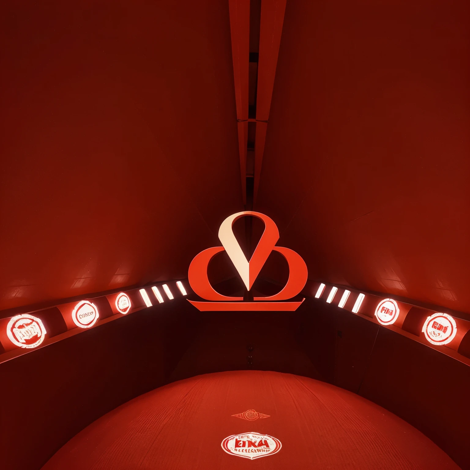 Crea un logotipo con las letras C y M con fondo rojo que sea u. Cusdrado con las esquinas redondas