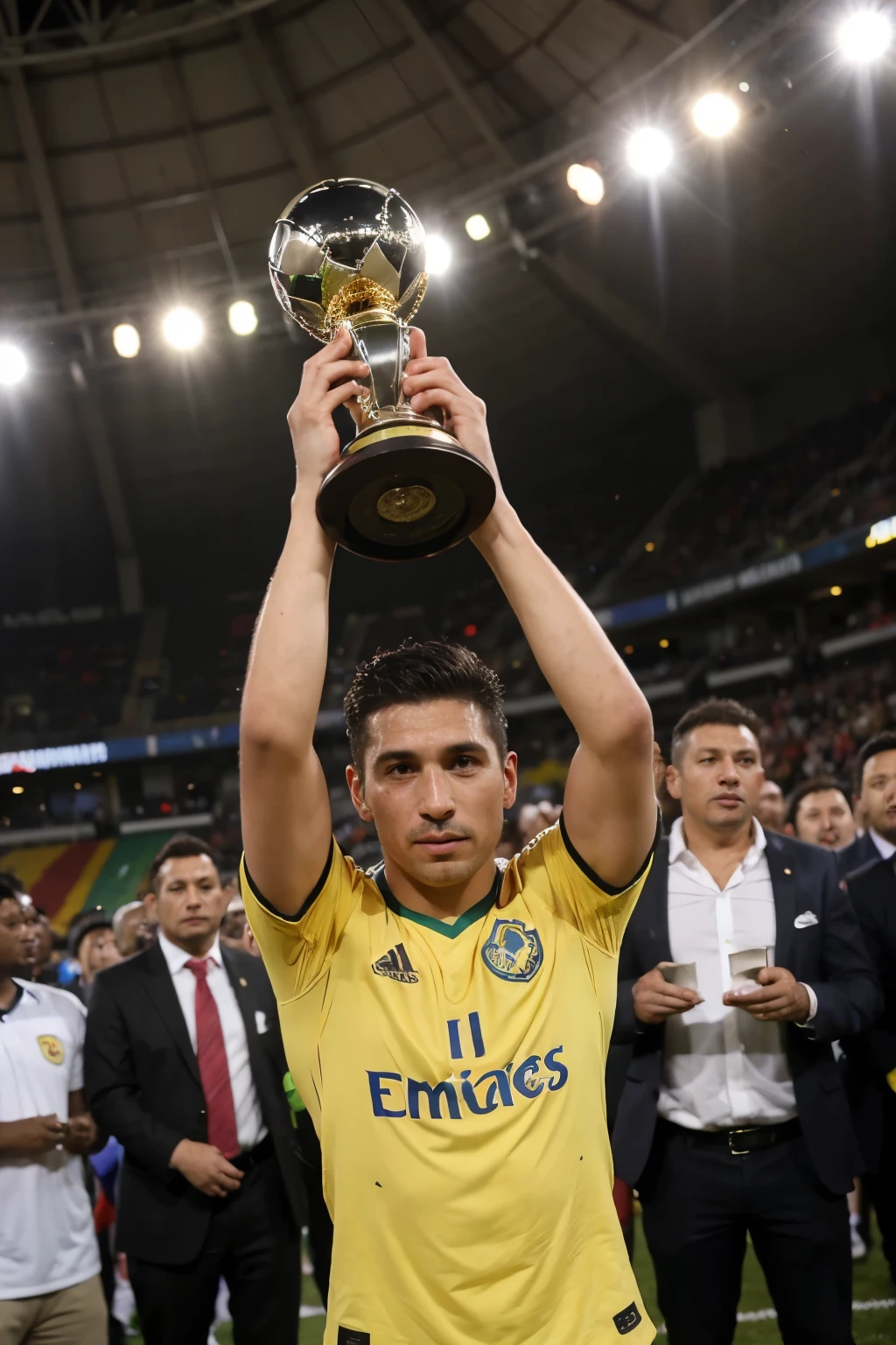 seleccion de ecuador campeon de la copa america 2024 con piero hincapie alzando la copa ((buena calidad) (alta definicion))