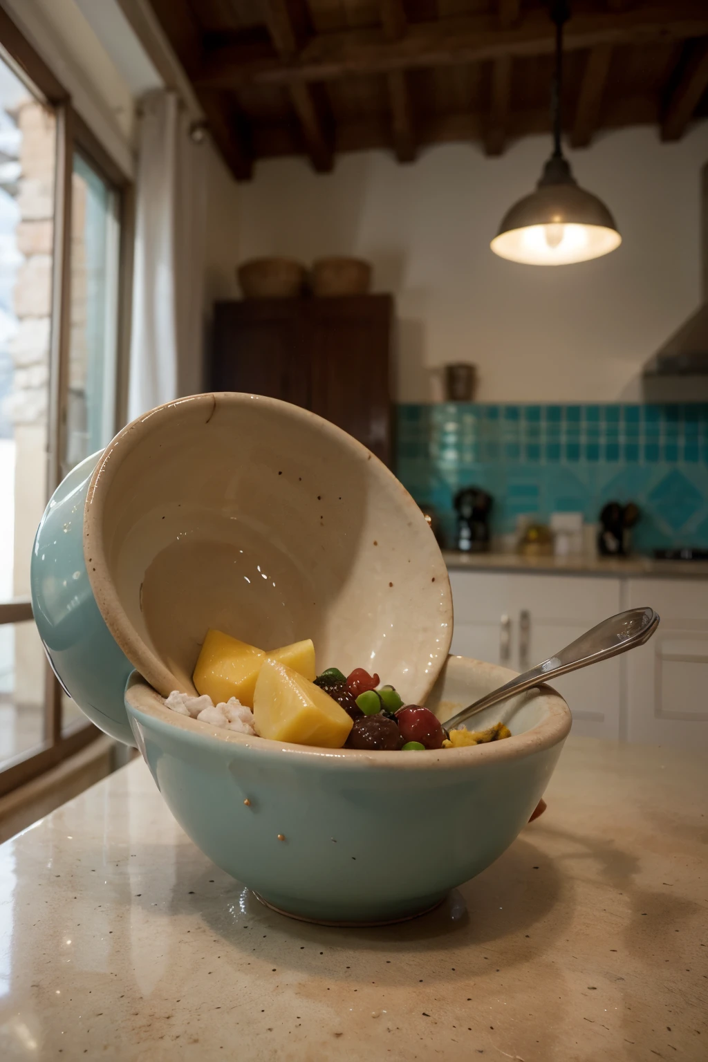 Colocar en el bowl de la batidora la mantequilla que debe estar a temperatura ambiente, con una consistencia muy cremosa
solo el bowl sin personas