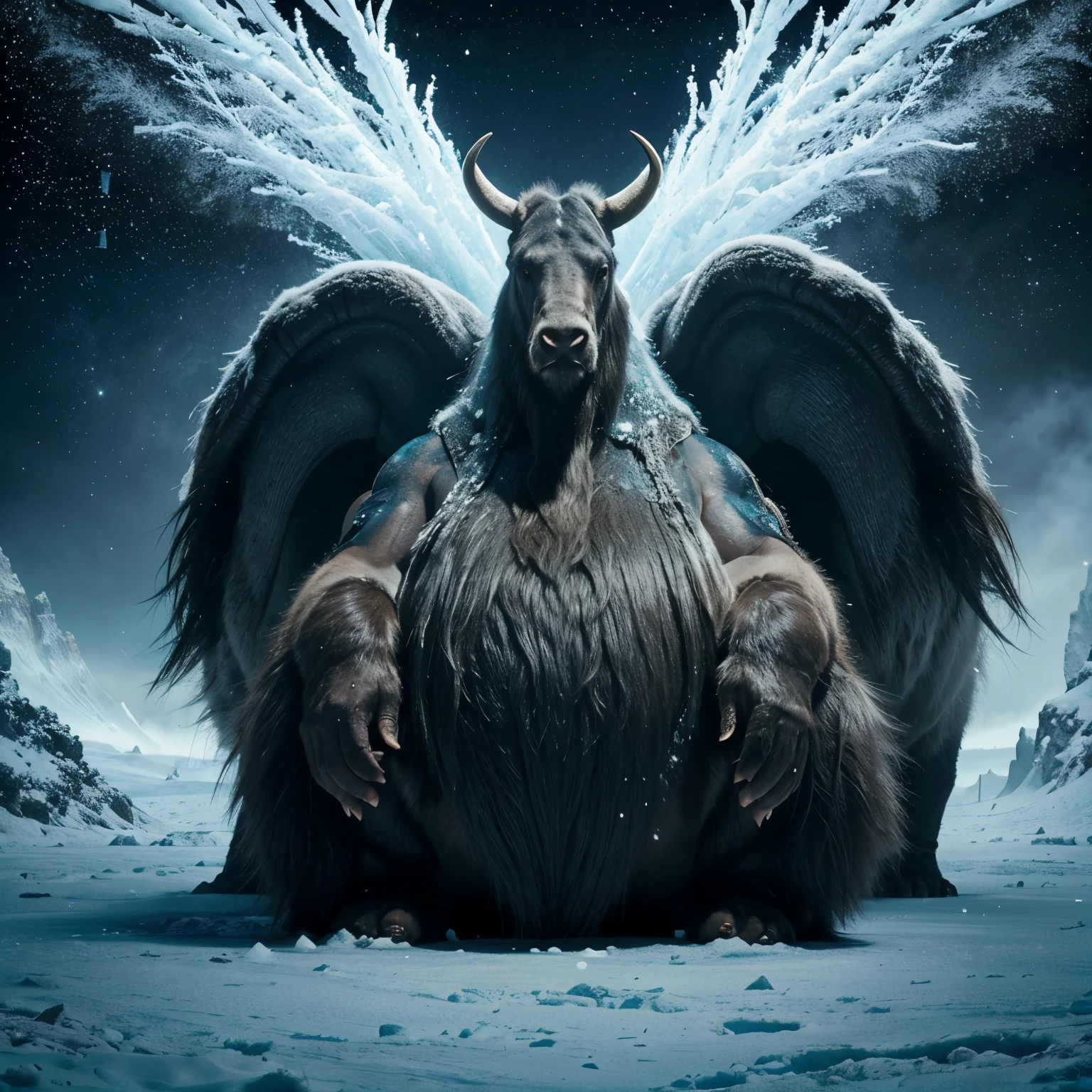 No filme "Alice in Wonderland", we could imagine a mammoth as a majestic creature that lives in the icy regions of Wonderland. He would be a kind of guardian of the frozen lands, with huge fangs that shine in the moonlight and thick fur to protect itself from the cold. Perhaps Alice had to encounter and interact with the mammoth to advance her journey., oferecendo-lhe algo em troca de sua ajuda ou conhecimento.