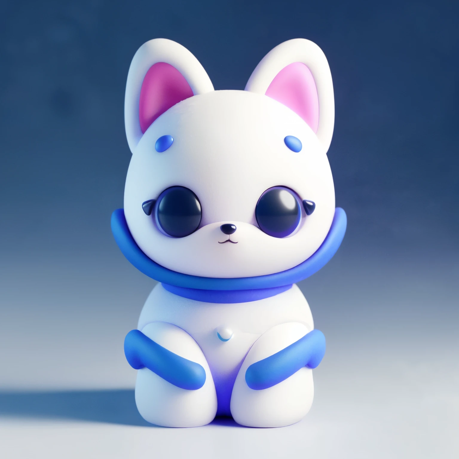 (best quality,8K,HD,masterpiece:1.2), solo, cute, blind box sculpture, adorable detailed eyes,fluffy fur,(spacedog:1.1),3D rendering on white background, vibrant colors, studio lighting, sharp focus, playful pose, beautifully textured, high contrast, fine details