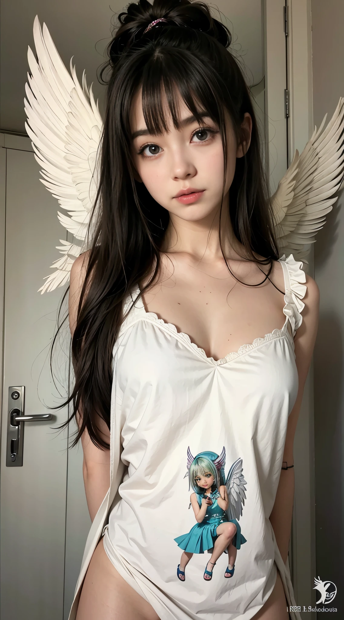 Naked shaved ,An angelic, young smile,A three-dimensional representation of the unevenness of a 6-year-old's shaved pusrom bw