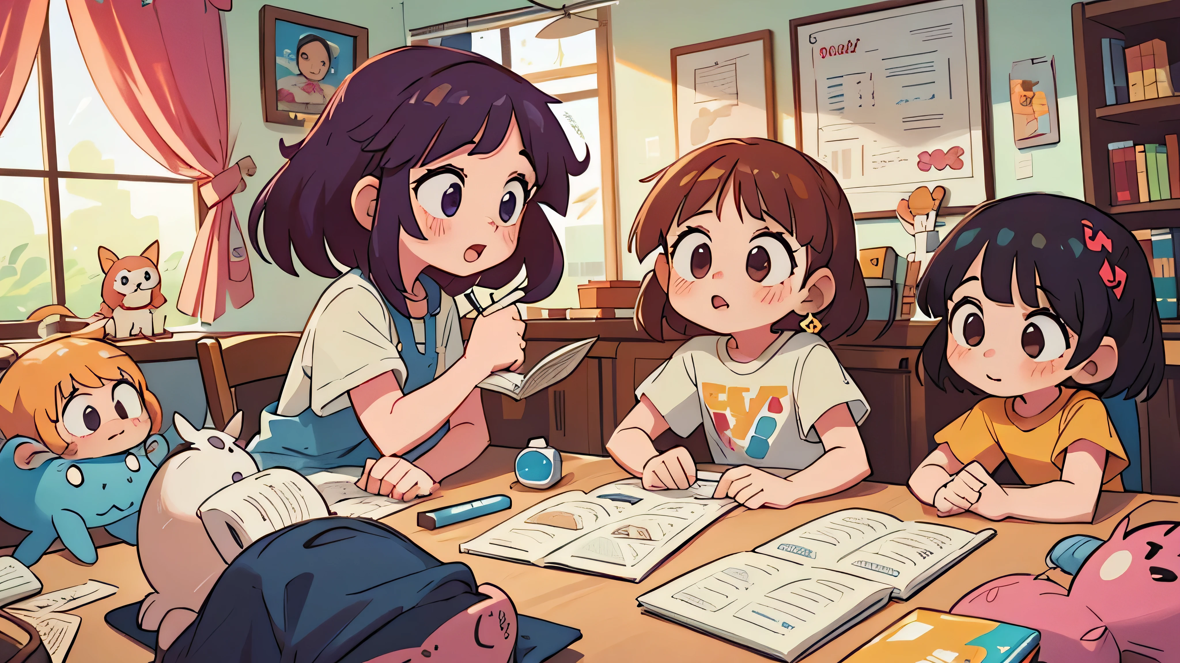 **Dia na Creche**: The twins experience a typical day at daycare, aprendendo sobre compartilhamento e amizade.  (twin 11 year old girls)