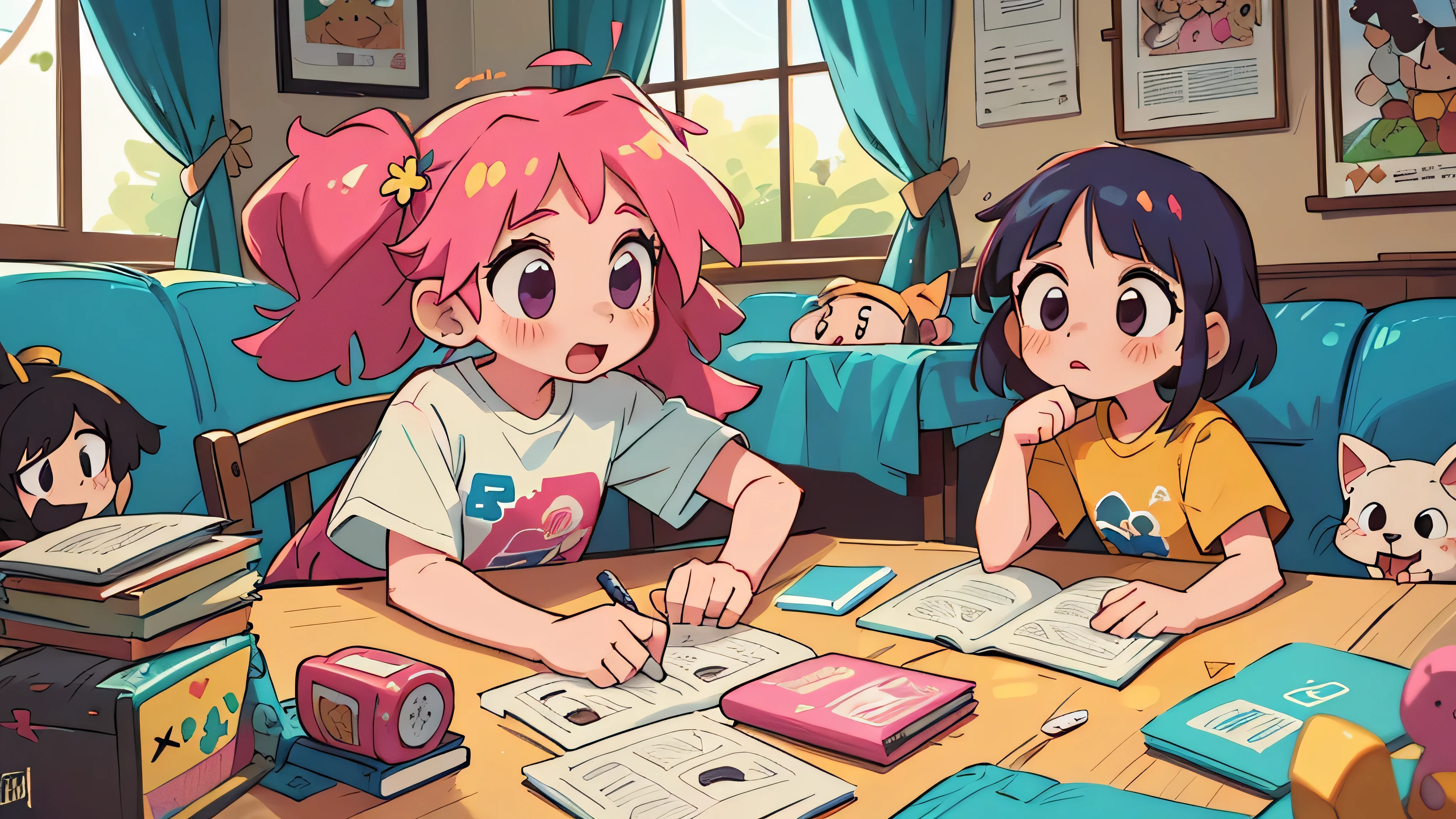 **Dia na Creche**: The twins experience a typical day at daycare, aprendendo sobre compartilhamento e amizade. (twin 11 year old girls)