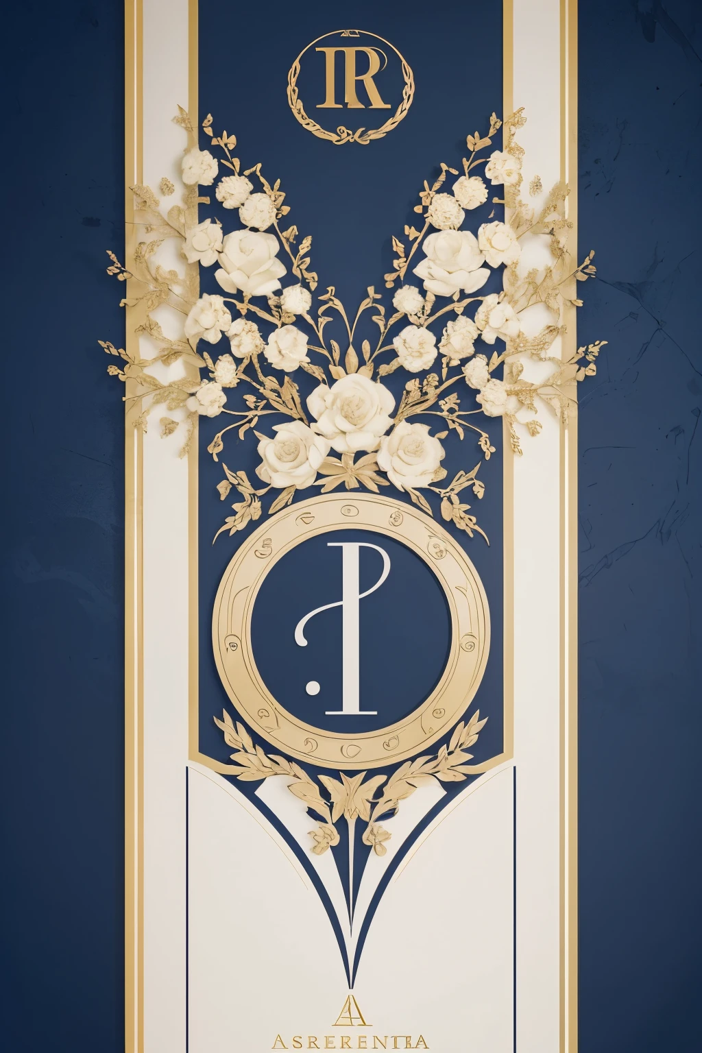 Create a logo for AR Assessoria Financeira with a sophisticated color palette, featuring shades of navy blue, gold, and white. For the name "AR," use an elegant serifed font to convey sophistication and stability. For "Assessoria Financeira," opt for a sleek and modern sans-serif font. Embed a subtle graphic icon, such as a stylized ascending graph within the letter "A" of Arlete and a coin with the initials "AR," to symbolize financial growth and success. This icon should be simple, yet distinctive enough to be recognizable even at smaller sizes.
The AR logo should be the main focus, with "Assessoria Financeira"
