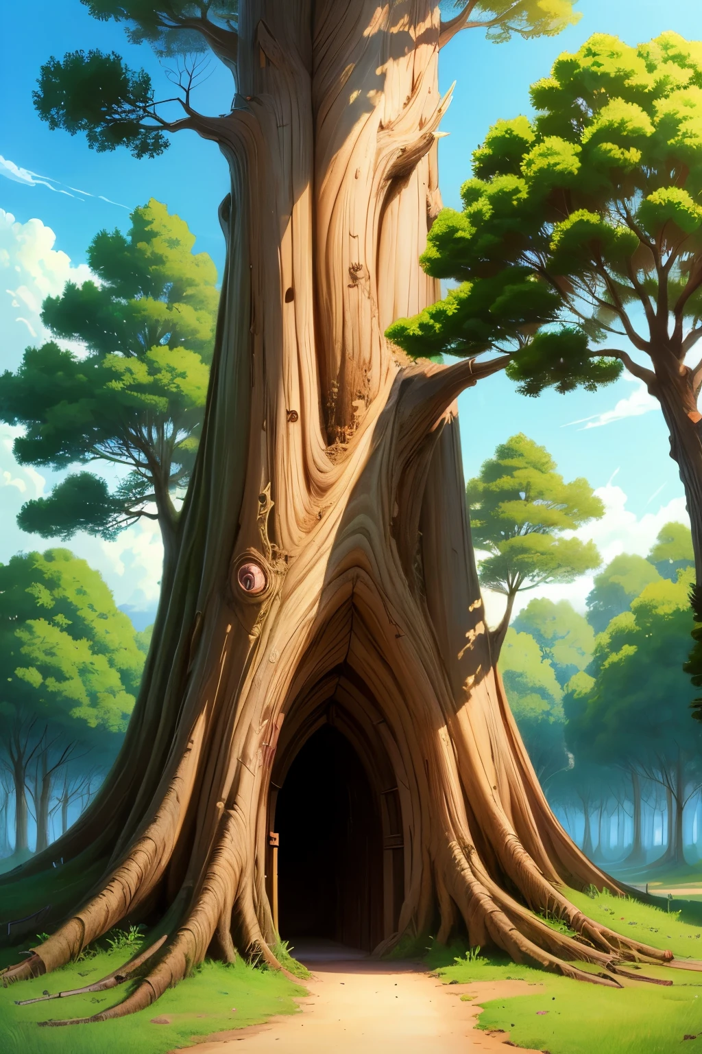 Tree anime style