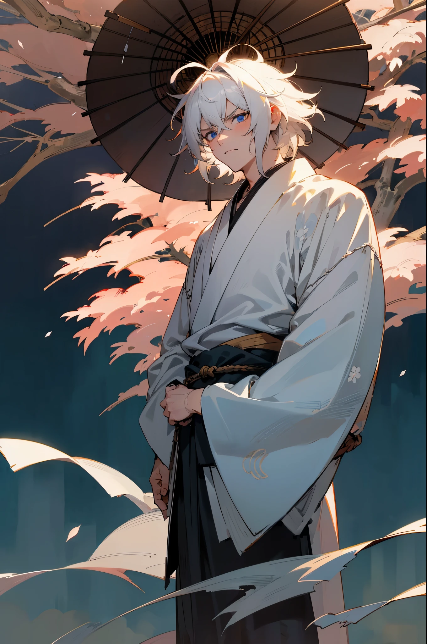 white and black yukata