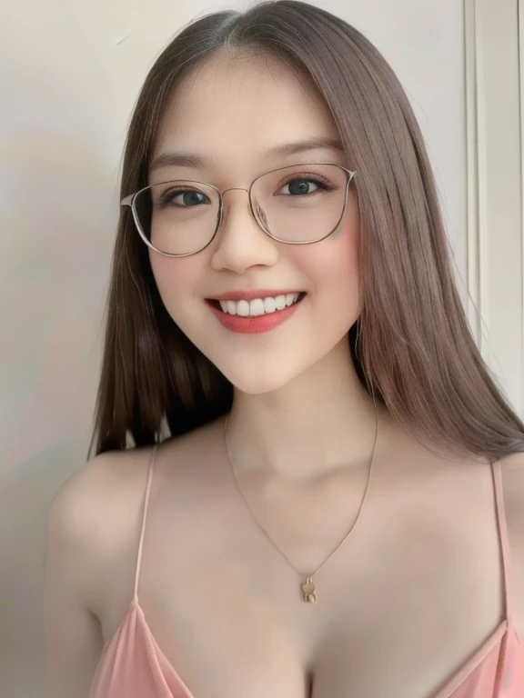 (realistic, high resolution:1.3), 1 girl with perfect figure, smile, ((pale white skin:1.3)) ,(????????????????:1.3), looking at viewers, super fine face and eyes, long hair, white transparent lace veil , in bedroom, sit on the bed, , exposed cleavage, upper body, half body