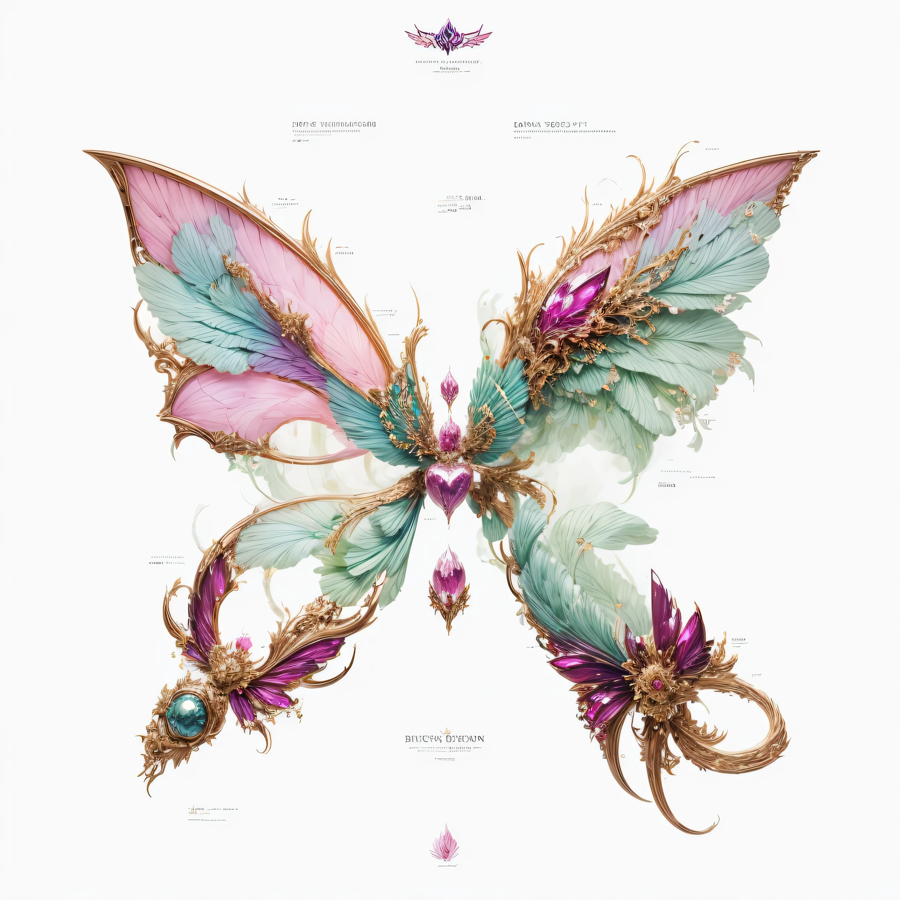 pink dragon element,Barbie powder,Dragon Wings,huge wings,Succubus