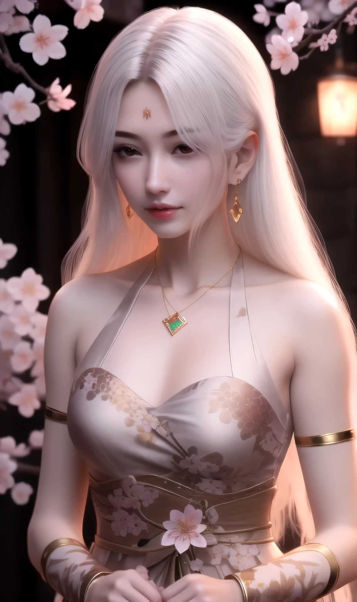 (,1 girl, throw,best quality,Masterpiece,  ) ,(((cherry blossoms,,  )))    Very realistic 8k cg, flawless, clean, Masterpiece, professional artwork, famous artwork, movie light, Blossoming in the cinema, perfect face, Beautiful face, Fantasy, dreamlike, untrue, science fiction, luxurious, decorations, diamond, gold, pearl, gem, sapphire, pomegranate, emerald, complicated details, delicate pattern, charming, charming, charming, erotic, charming, decorationsผม, necklace, earring, bracelet, armband,radius,fall,