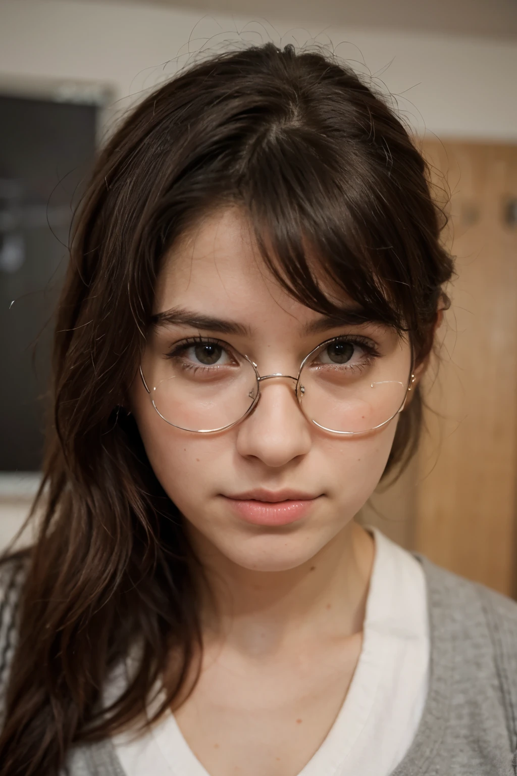 ((Mejor calidad)), (detallado),

puedes dibujar en un aula de clases, like a girl she looks at the board but all the content of the board is blurry due to low vision but around her it is clear