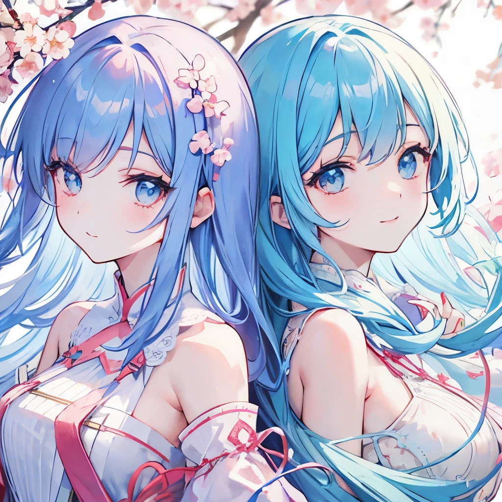 Yumekawa, dreamy cute, shopping, city, Harajuku, (masterpiece, highest quality, highest quality, watercolor (middle), Official Art, beautifully、beautiful: 1.2), (2 girls: 1.3), (Fractal Art: 1.3), Upper Body, kiss, Lesbian, ((NSFW、naked、Nipples are visible)), Lolita Viewer Watch, pattern, break, (pastel hair: 1.2), break, Soap bubble, Rainbow behind, cloud, colorful, Soap bubble, Spread throughout, cute, pastel,