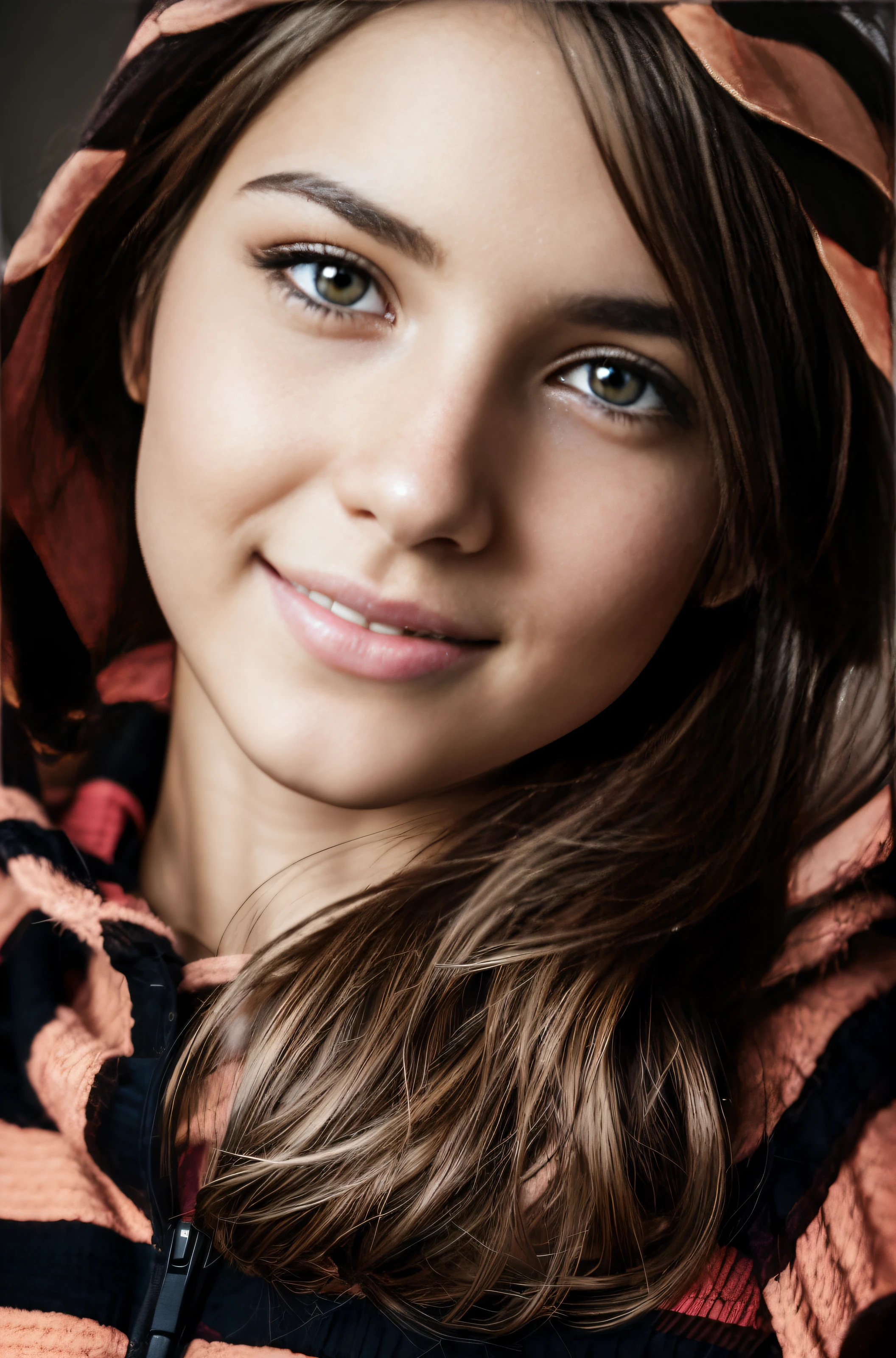 ((1 garota espanhola)), (Laia Manzanares) (modelo entre, 20 anos de idade, jovem)), Ethereally beautiful, lindos olhos cinzentos, sorriso sexy:1.5 ((visible teeth)) , ((head slightly tilted to the side, but looking seductive for the camera)), cabelo longo e liso, corpo em forma, extremely grande breast, peito peituda, sexy teasing pose in bed, leaning towards the camera showing her breasts, Looking at the camera with love, vestindo um moletom com capuz transparente rosa coral ((pouco descompactado)), decote exposto ((grande)), tiny underpants, Luz suave ((Estilo David Hamilton)), foto de corpo inteiro, obra de arte, Melhor qualidade, fotorrealista, 8k, high resolution, pele detalhada ultra realista, 8k hd, dslr, Luz suaveing, alta qualidade, Film grain, Fujifilm XT3