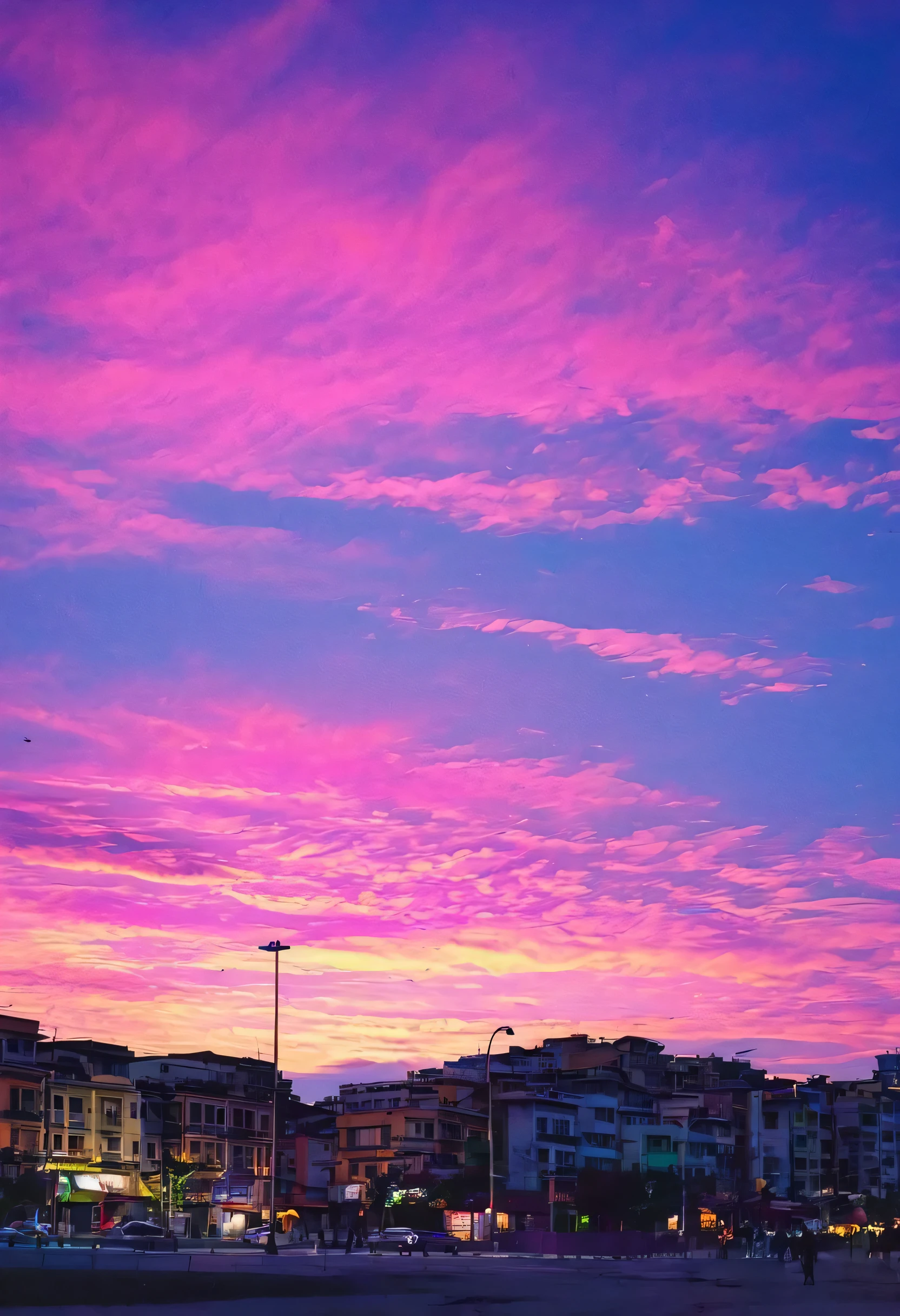 Change the color of the sky and smile