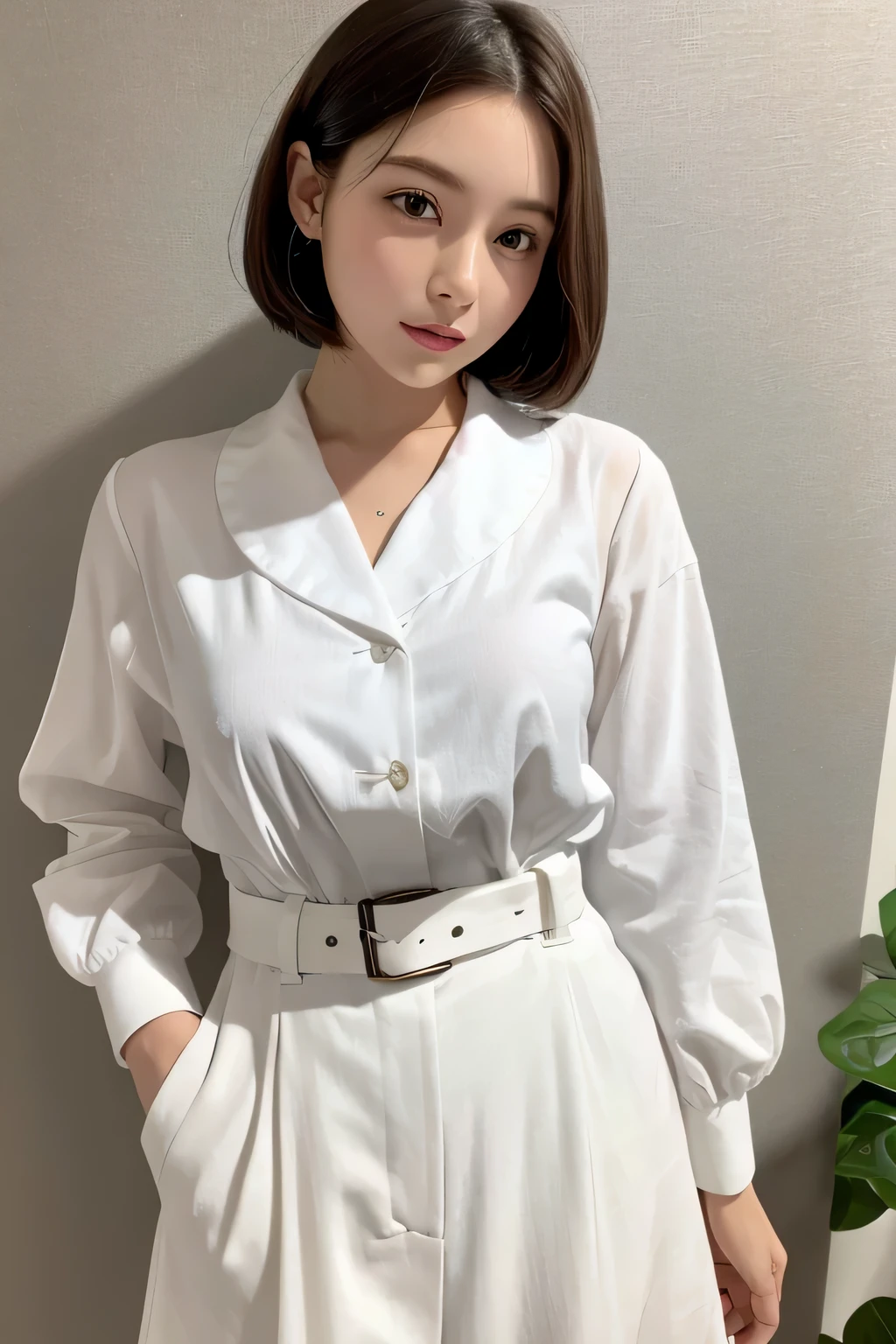 Early 40s white Clothes
