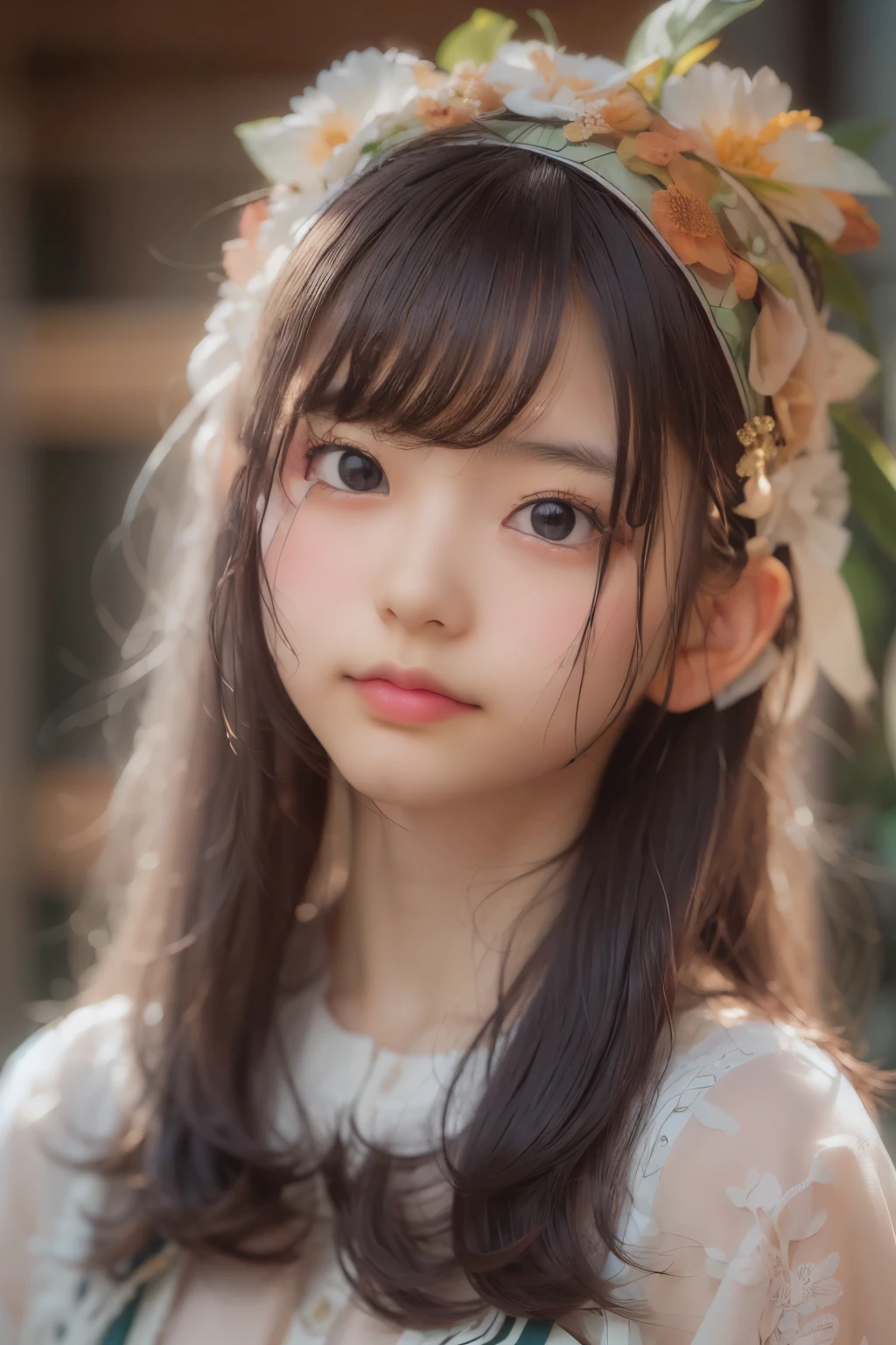 ((sfw: 1.4)), ((sfw, hairband, 1 Girl)), Ultra High Resolution, (Realistic: 1.4), RAW Photo, Best Quality, (Photorealistic Stick), Focus, Soft Light, (()), ((Japanese)), (( (young face))), (surface), (depth of field), masterpiece, (realistic), woman, bangs, ((1 girl))
