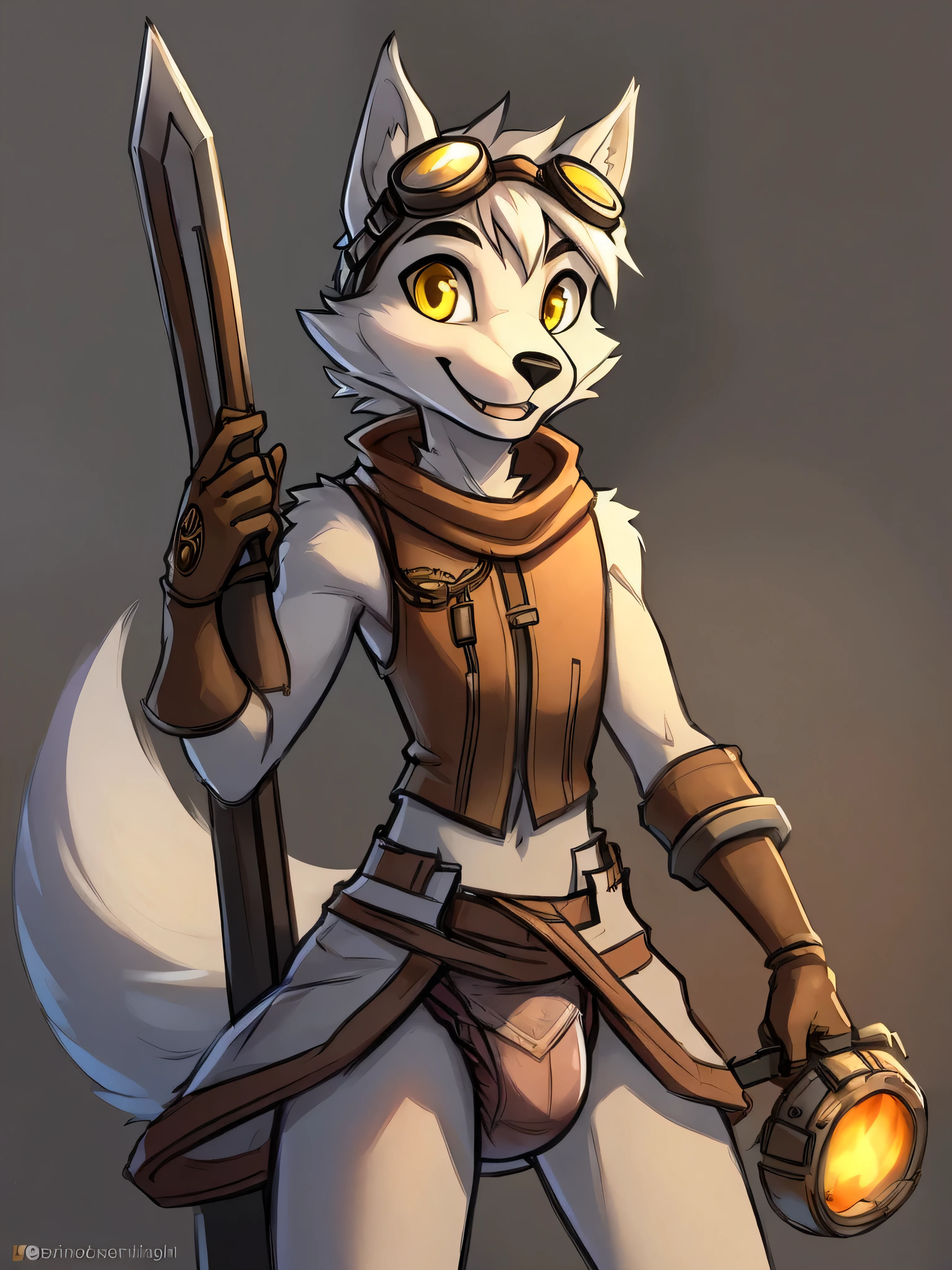 fox, furry male anthro,HD,sharp,boy ((anthro)),1boy,boy,young boy,(look at viewer) ,(perfect eyes),((brown skin)),(beige skin),ltfoxvixen,black eyes,by dr comet,by pochincoff, by jlullaby,by kingbang,by obui,by ZeroQrisu,by sparrow,by gmeen,Thief,farmer outfit,((simple background)),(gray background)