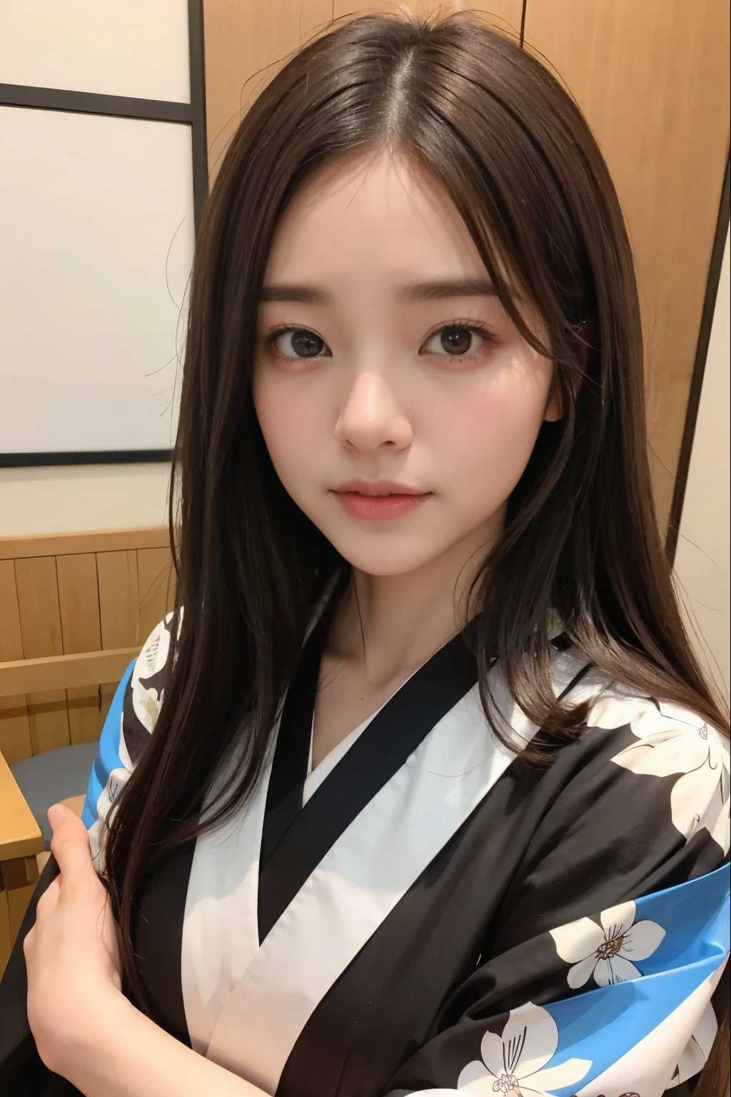 best quality, detailed, beautiful, insanely detailed, absurdres,perfect anatomy,
Japanese woman,black hair,27 years old,
(slender),
(small breasts),
nsfw,(pubic hair:1.5),(open_pussy:1.0),
cheerful grin, sitting on the floor, (cross-legged:1.1), hair bun, (white bathrobe),(The front of the bathrobe is exposed:1.2), in the living room, closeup shot, from front, low angle shot