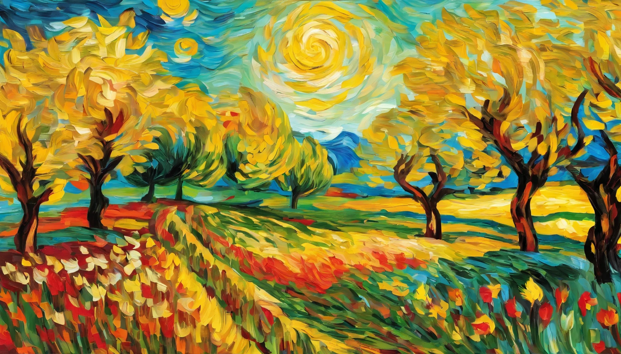 Eton Garden's,Vincent van Gogh style