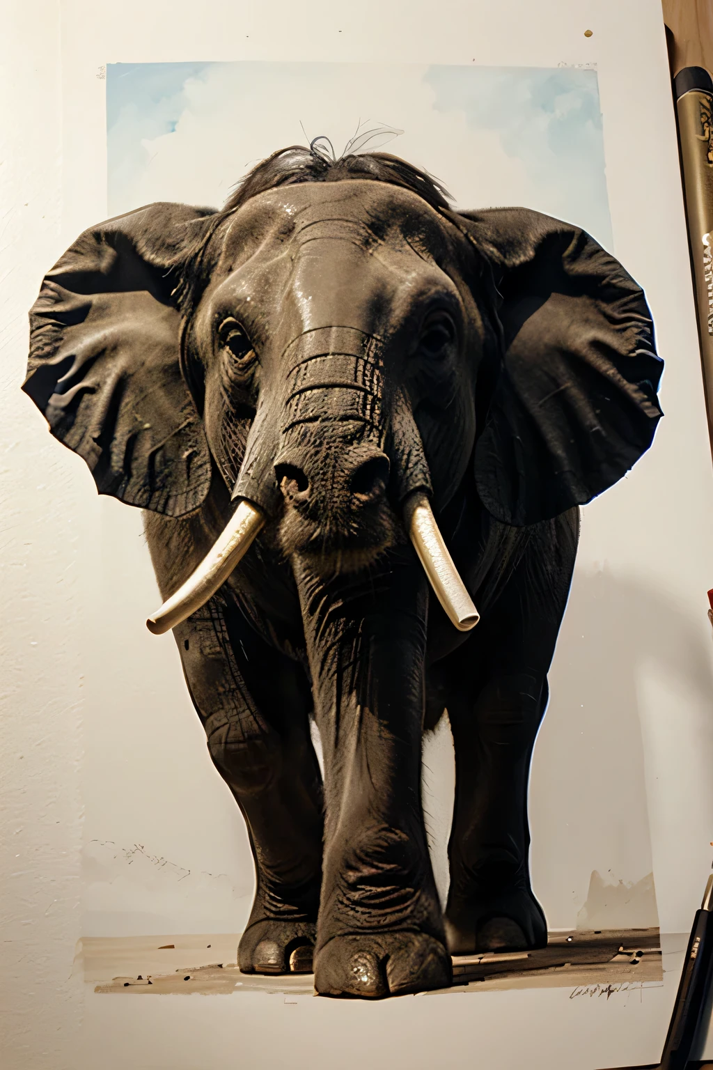 elefante para pintar