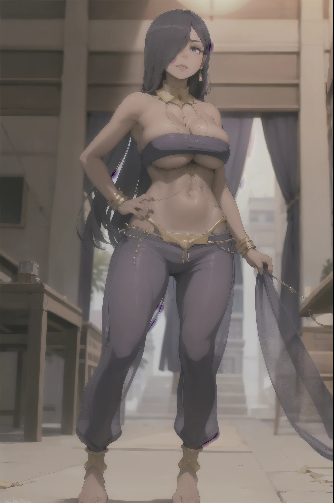 ABelka, harem pants, best quality, masterpiece, highres